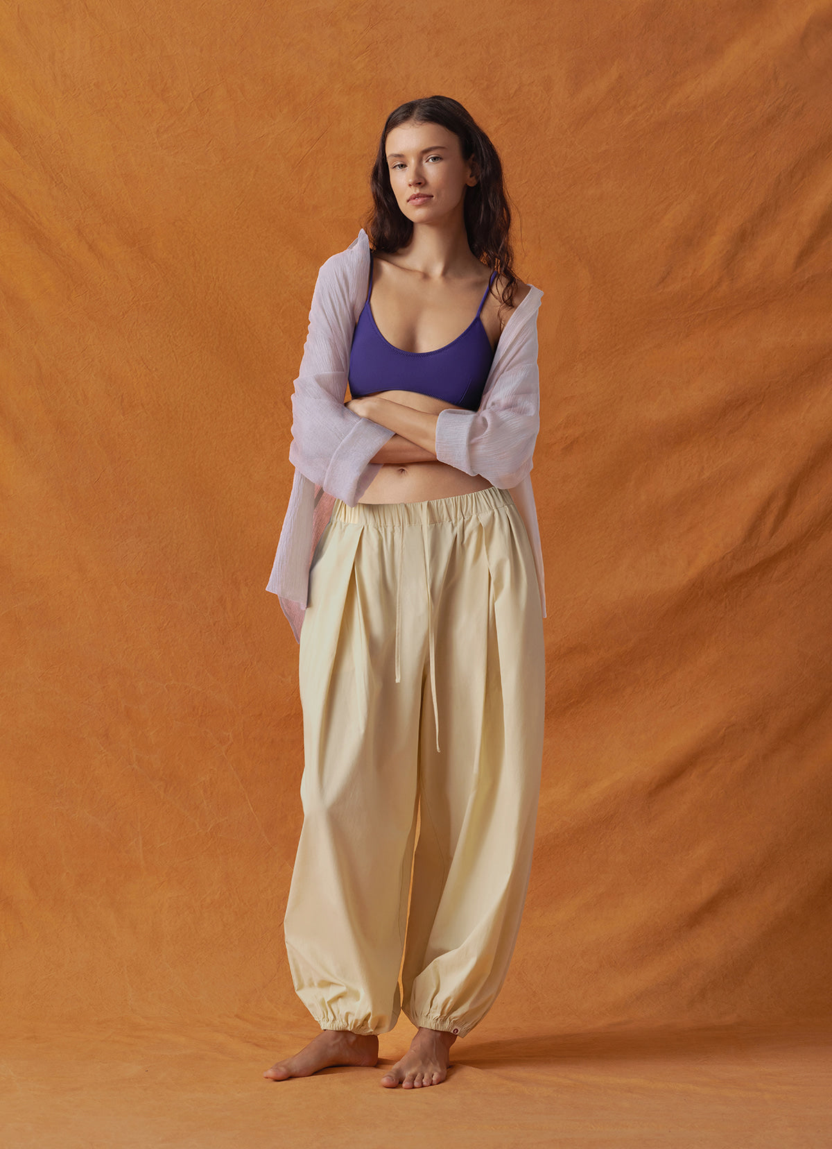 Crease loose shirts_Pale Lavender