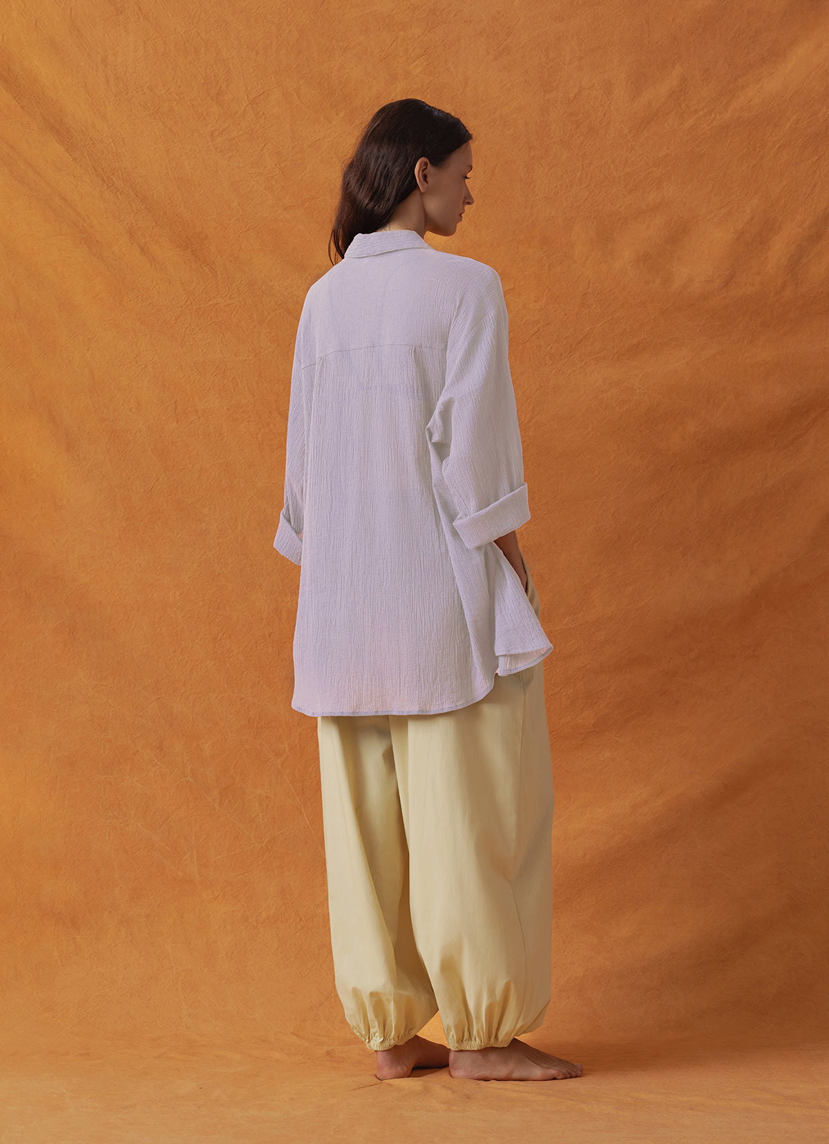 Crease loose shirts_Pale Lavender