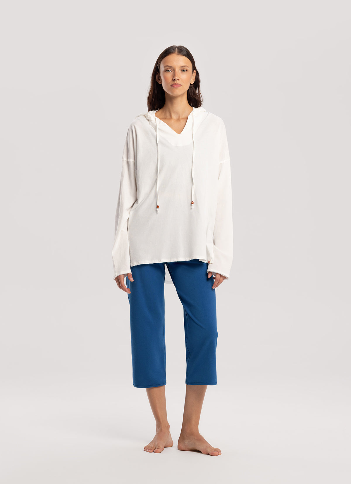Light string hoodie_White