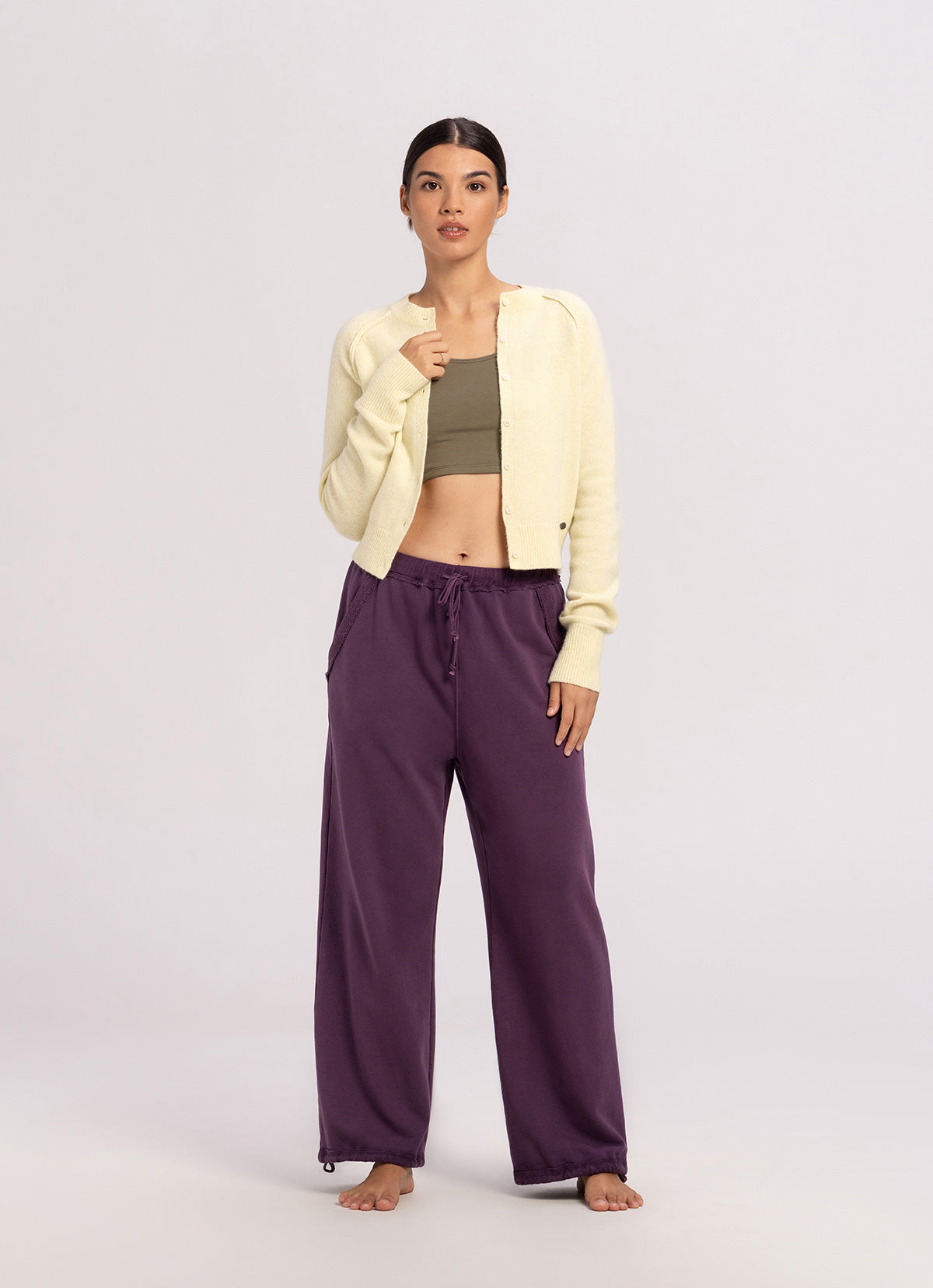 Petite cardigan_Light Yellow