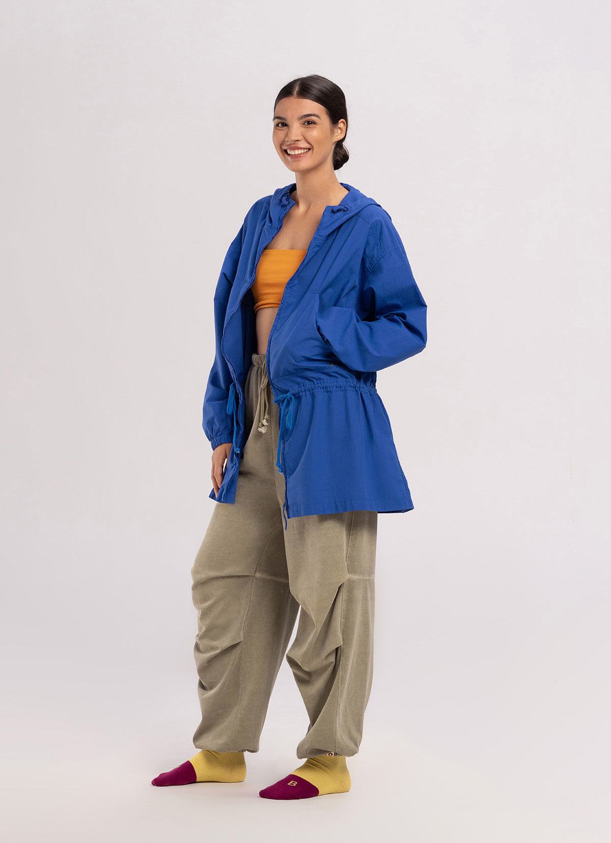 Two-tone ankle socks_Yellow Multi