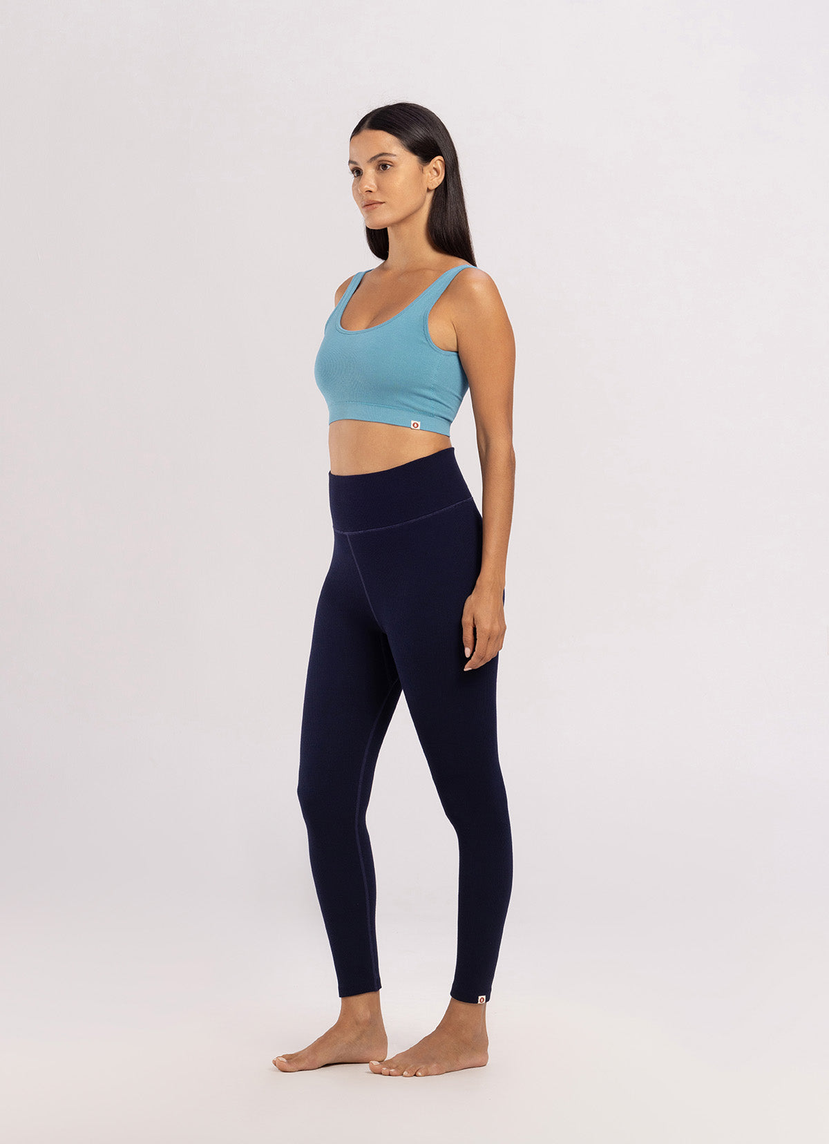Seamless U line bra top_Delphinium Blue