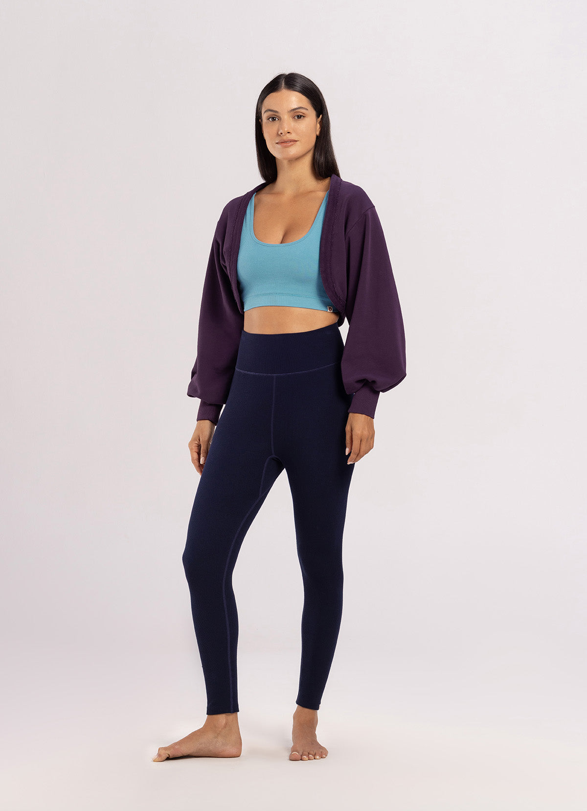 Seamless long leggings_Navy