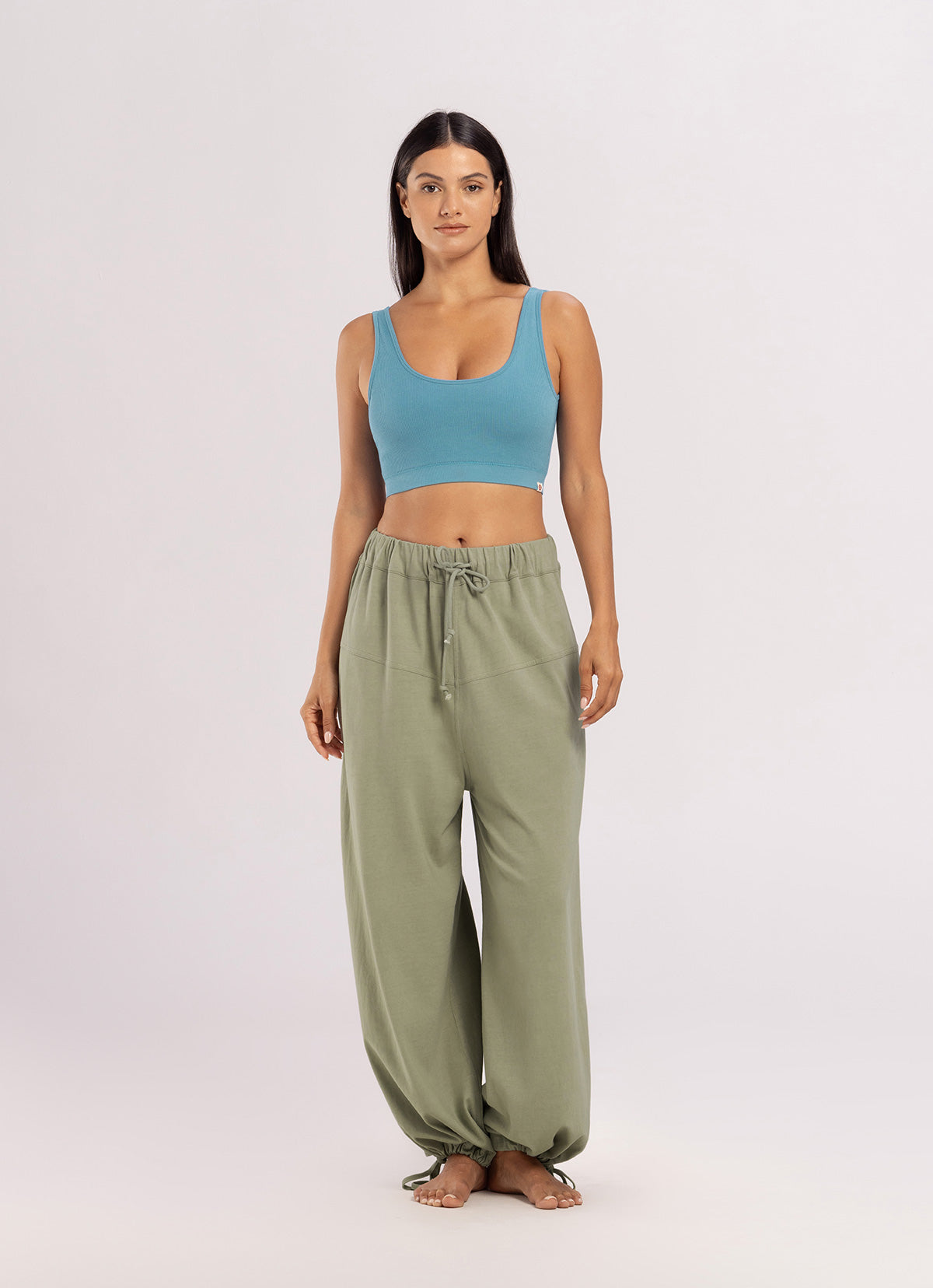 Seamless U line bra top_Delphinium Blue