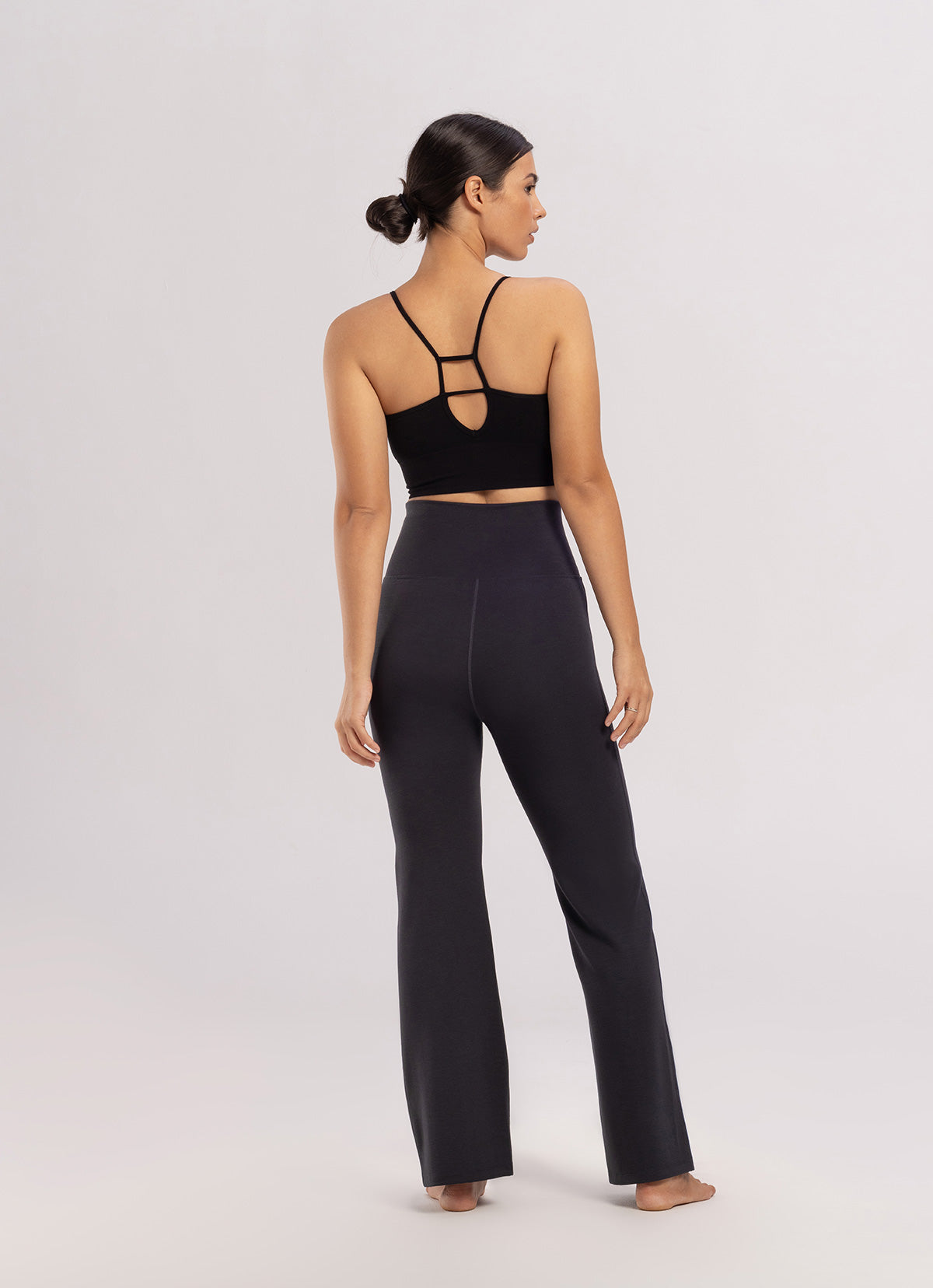 Seamless Lotus tank top_Black