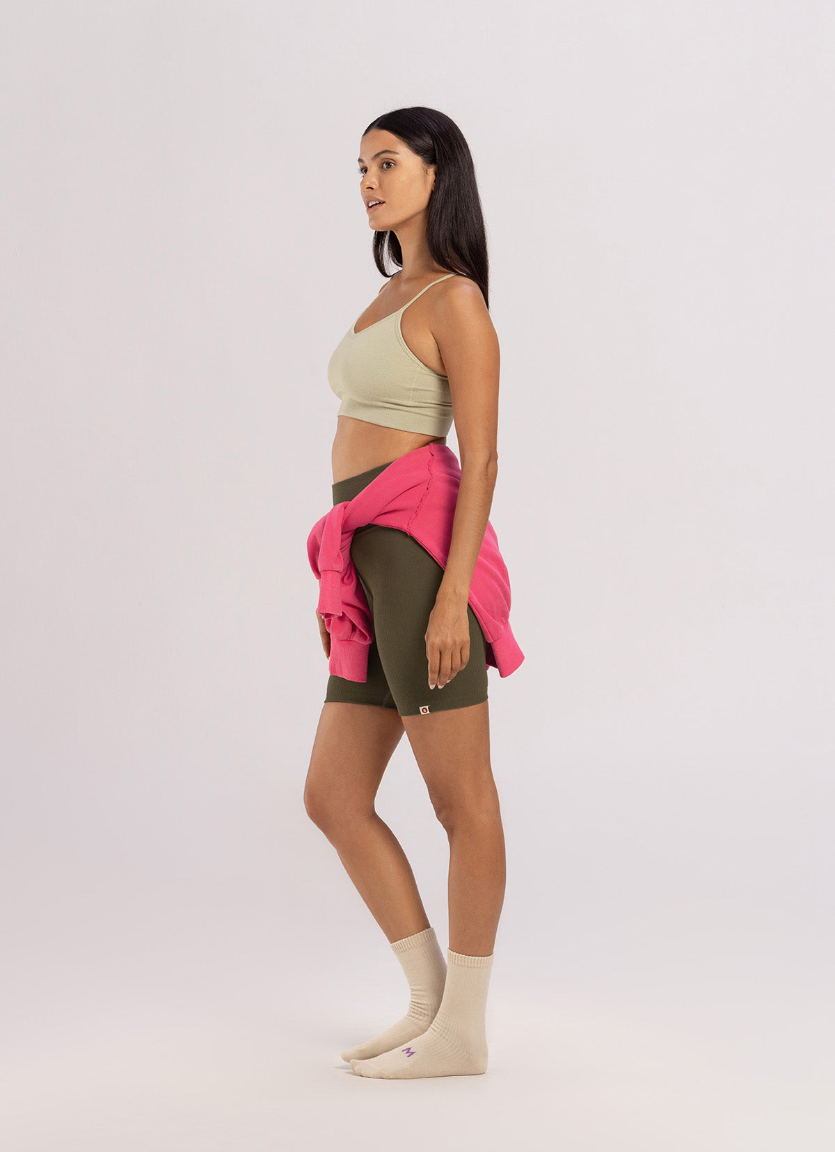 Seamless Lotus tank top_Taupe