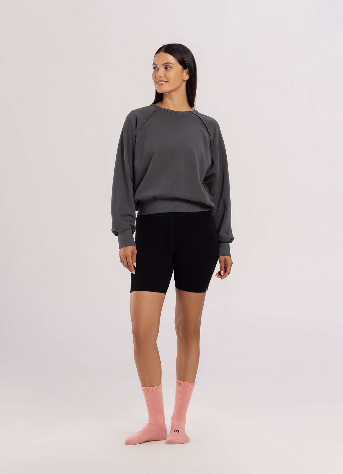 Seamless short leggings_Black