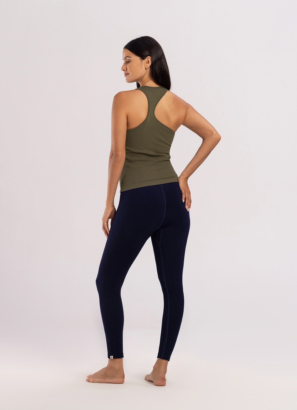 Seamless long leggings_Navy