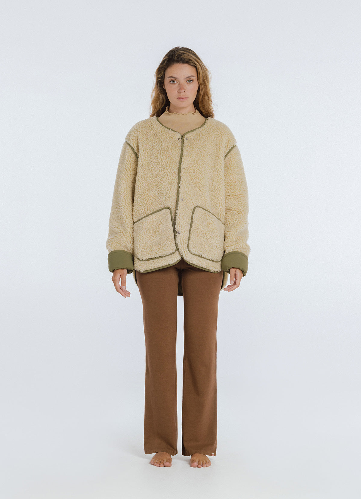 Fluff Fleece jacket (Unisex)_Moonstone
