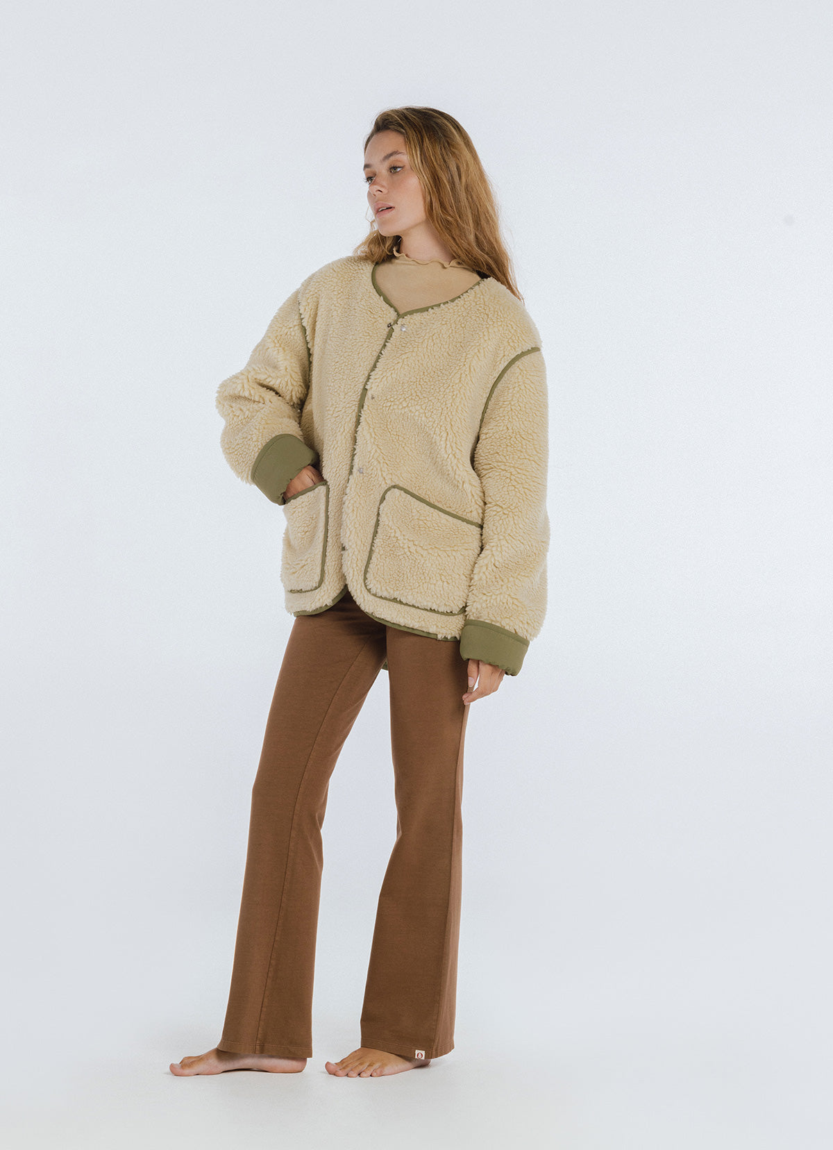 Fluff Fleece jacket (Unisex)_Moonstone