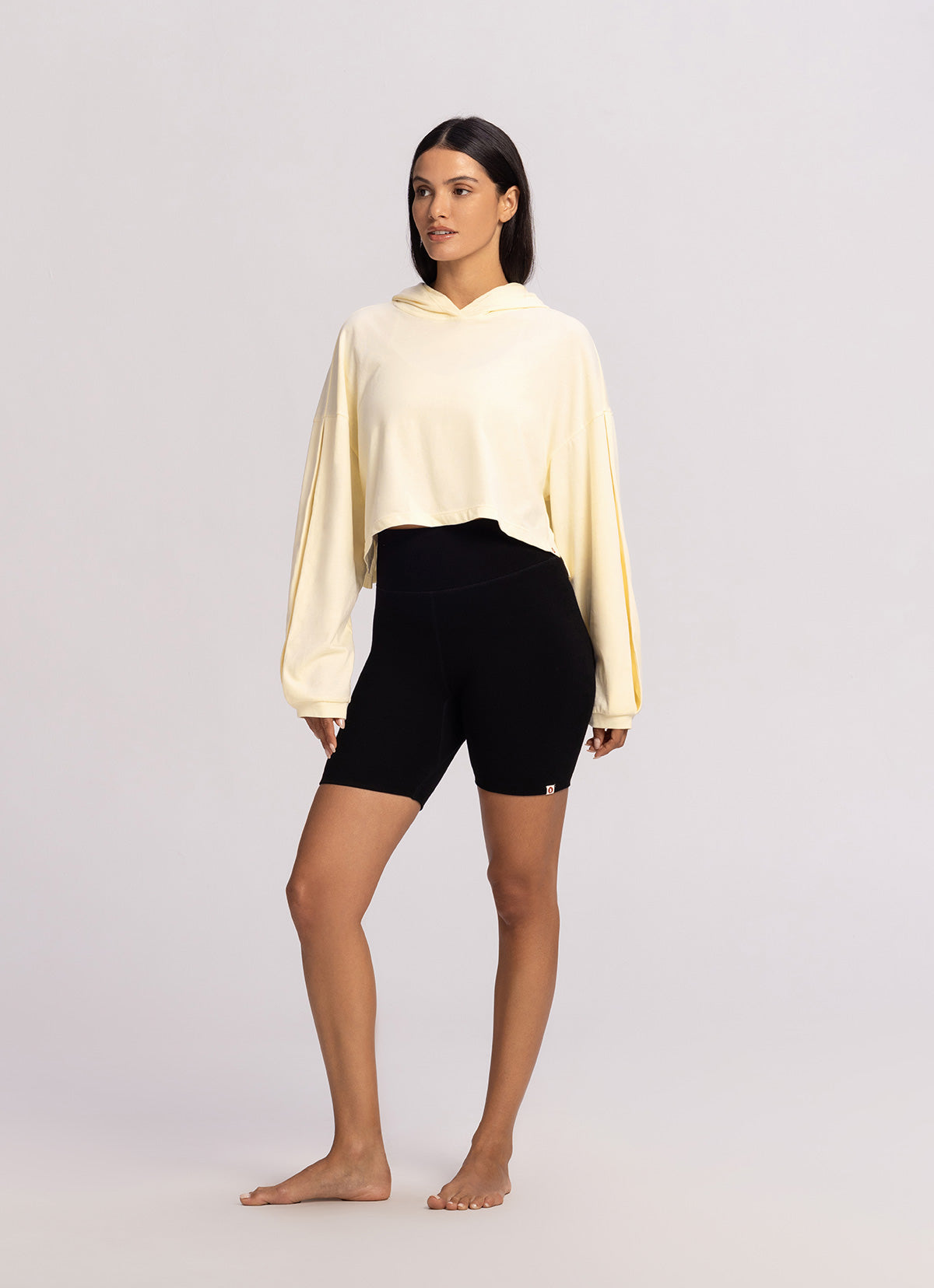 Seamless short leggings_Black