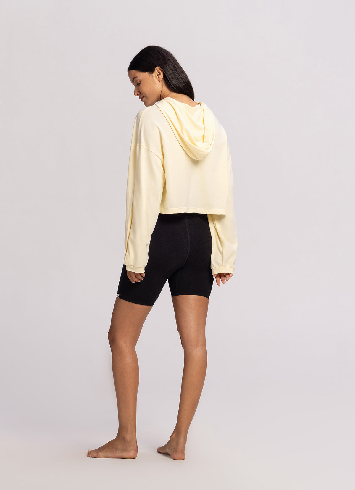 Seamless short leggings_Black