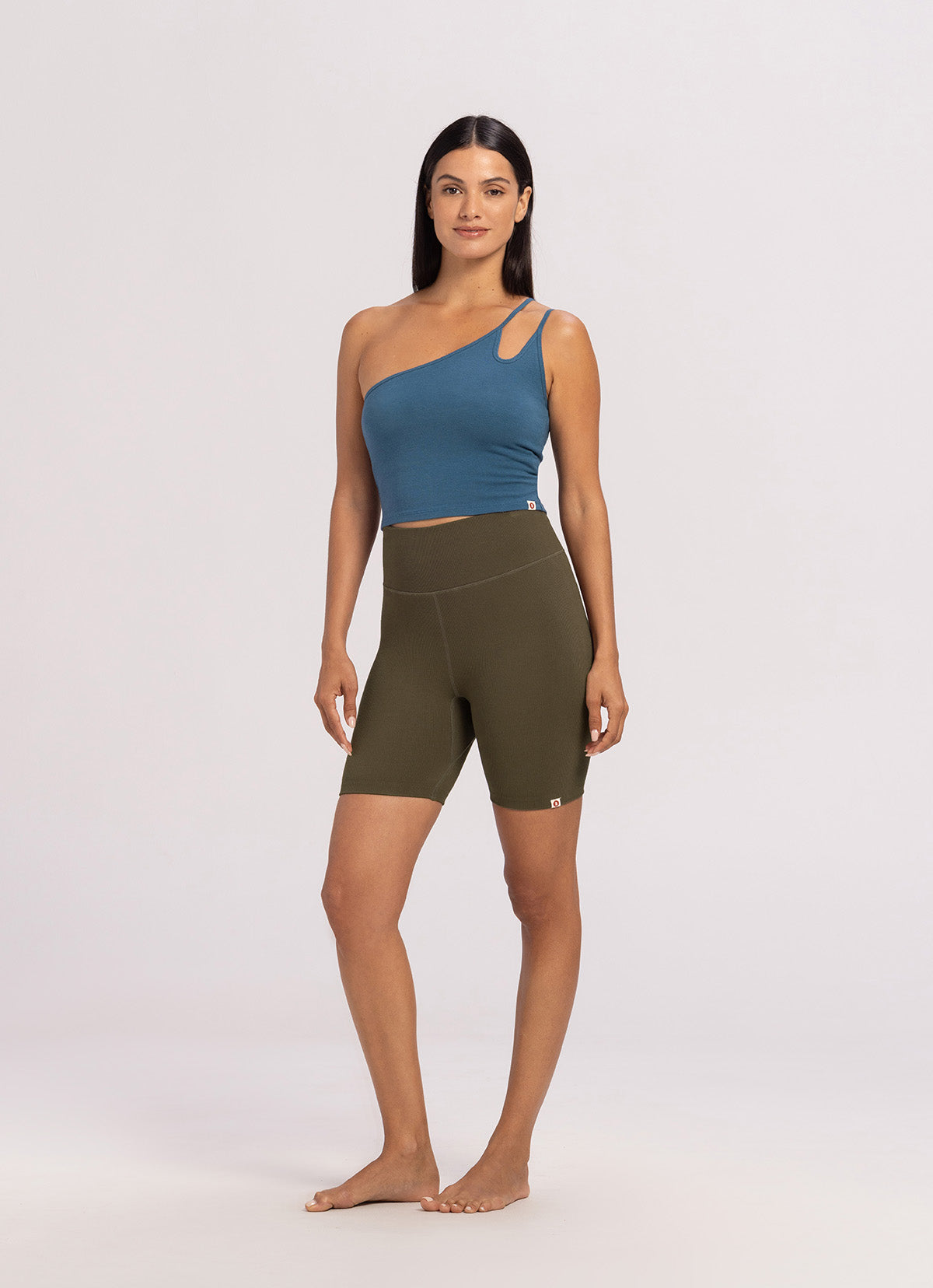 Seamless short leggings_Stone Gray