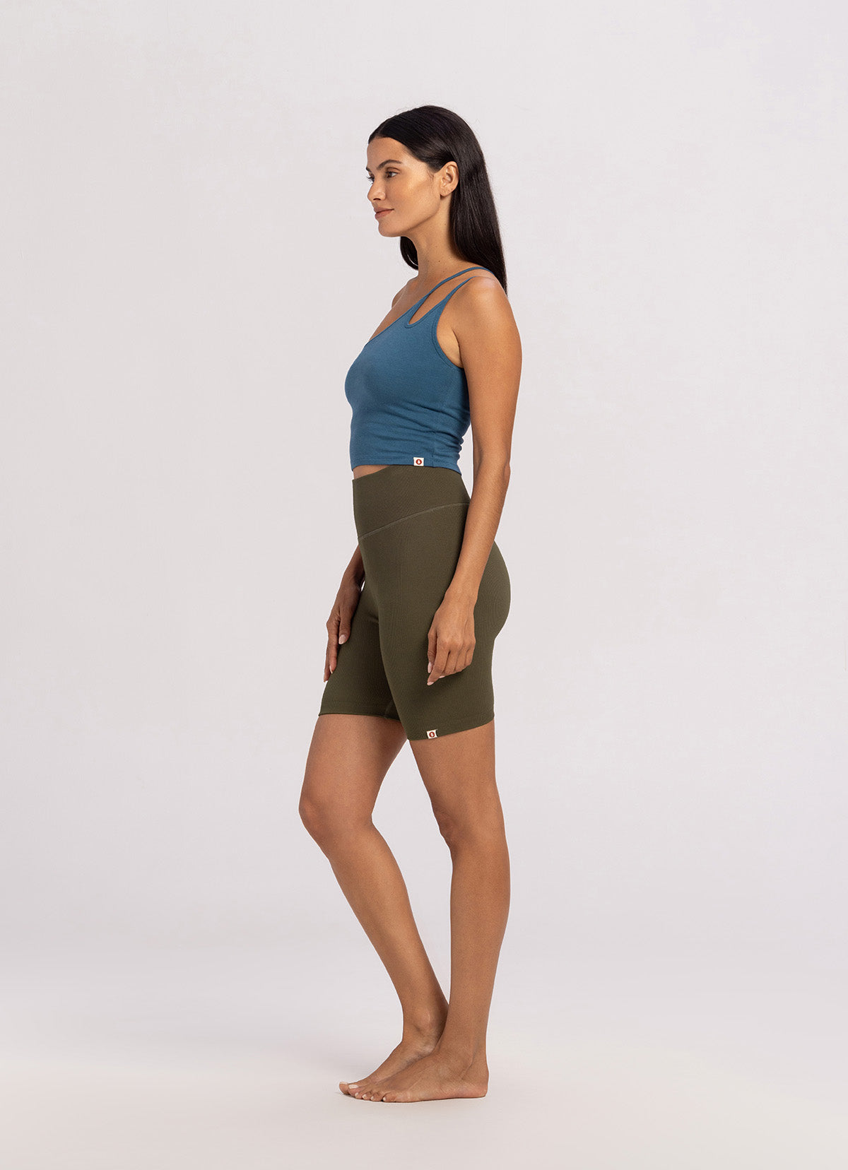 Seamless short leggings_Stone Gray