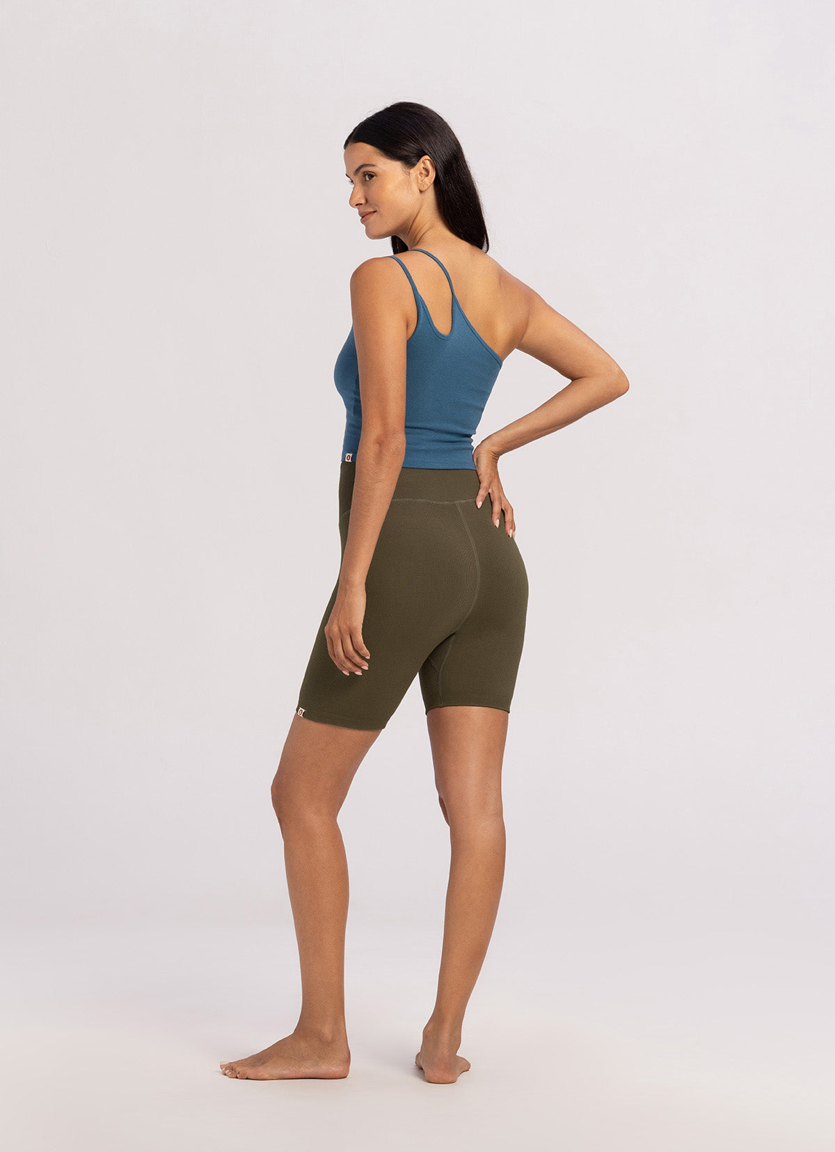 Seamless short leggings_Stone Gray