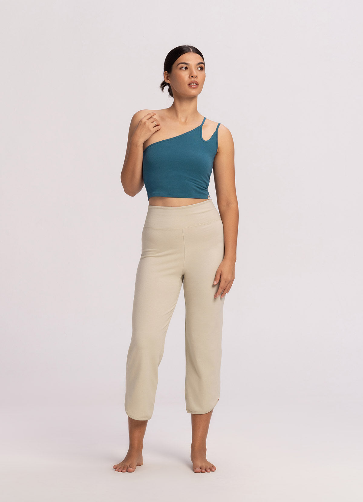 Tilt tank top_Deep Turquoise