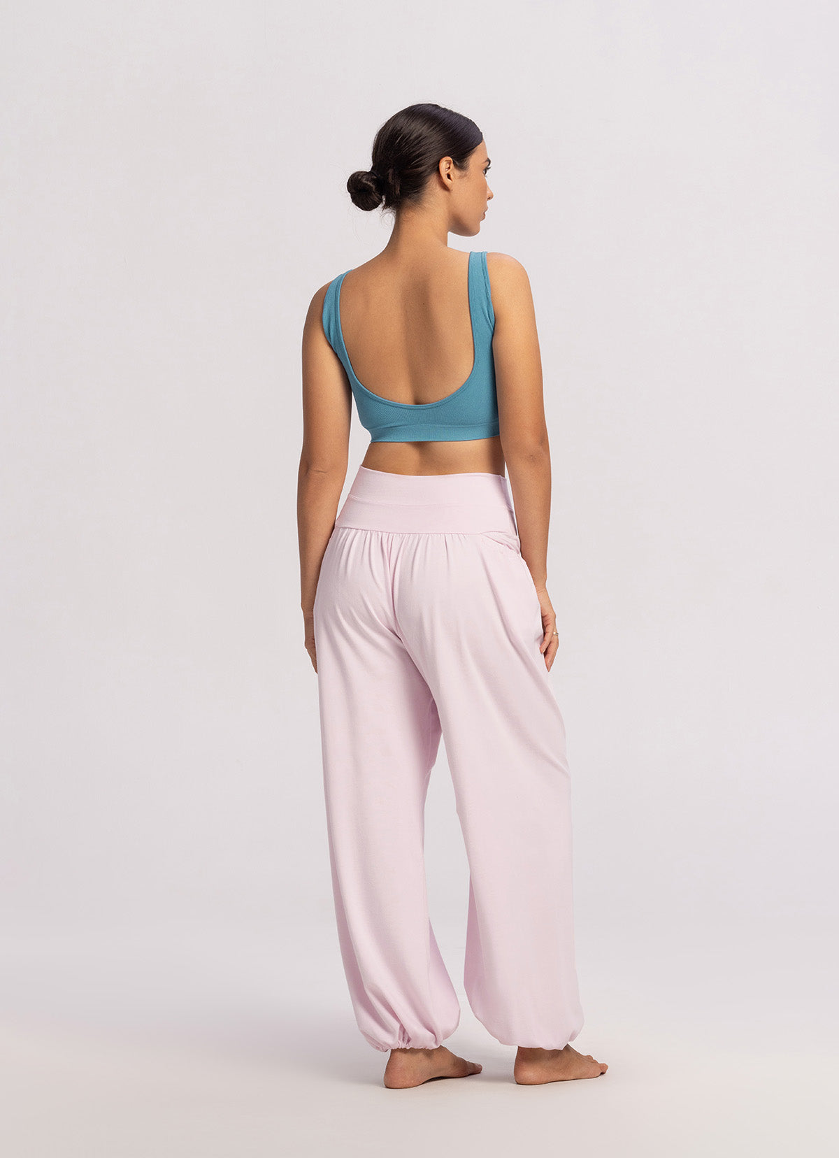 Seamless U line bra top_Delphinium Blue