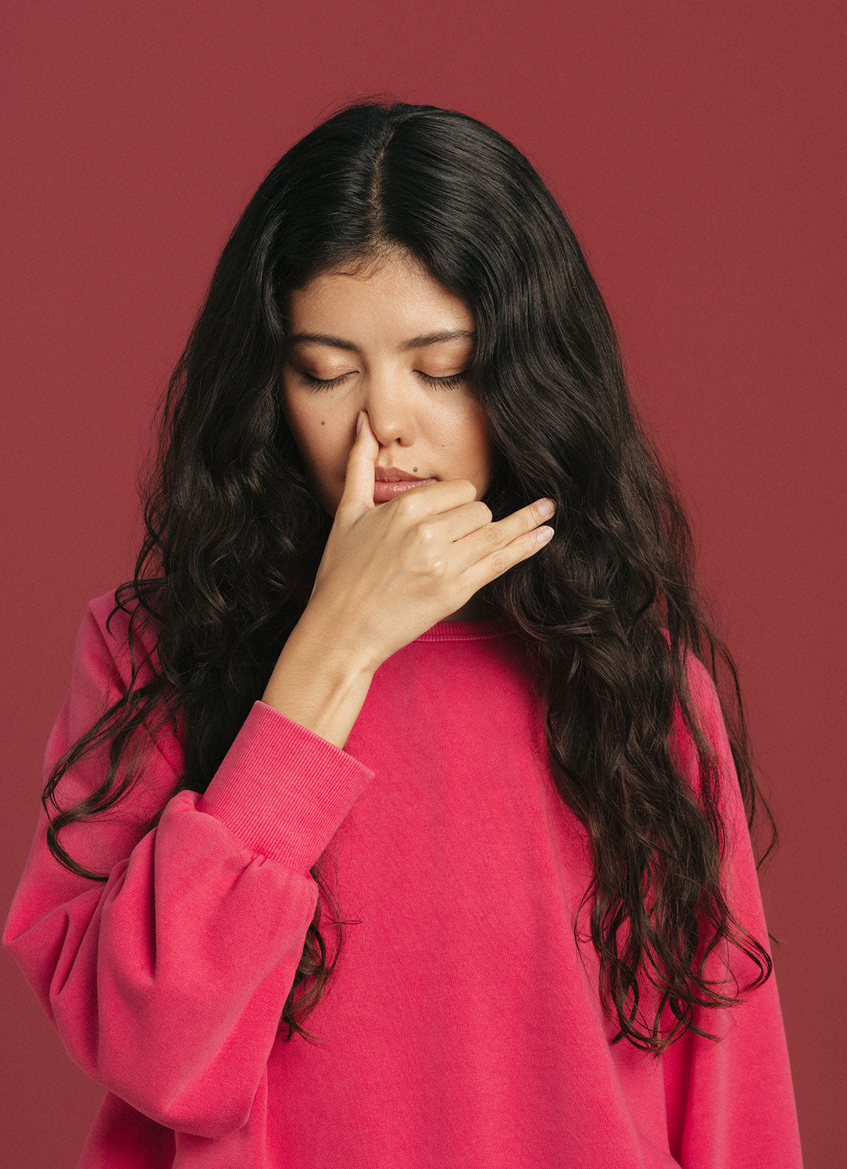 Lubang sweatshirt_Carmine