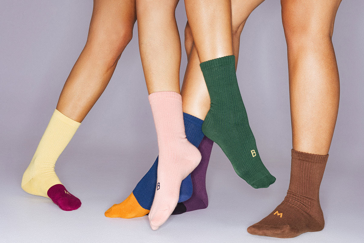 Rib ankle socks_Greener Pastures