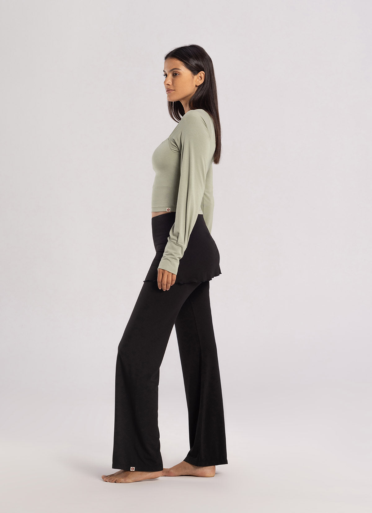 Layered bolero top_Eucalyptus