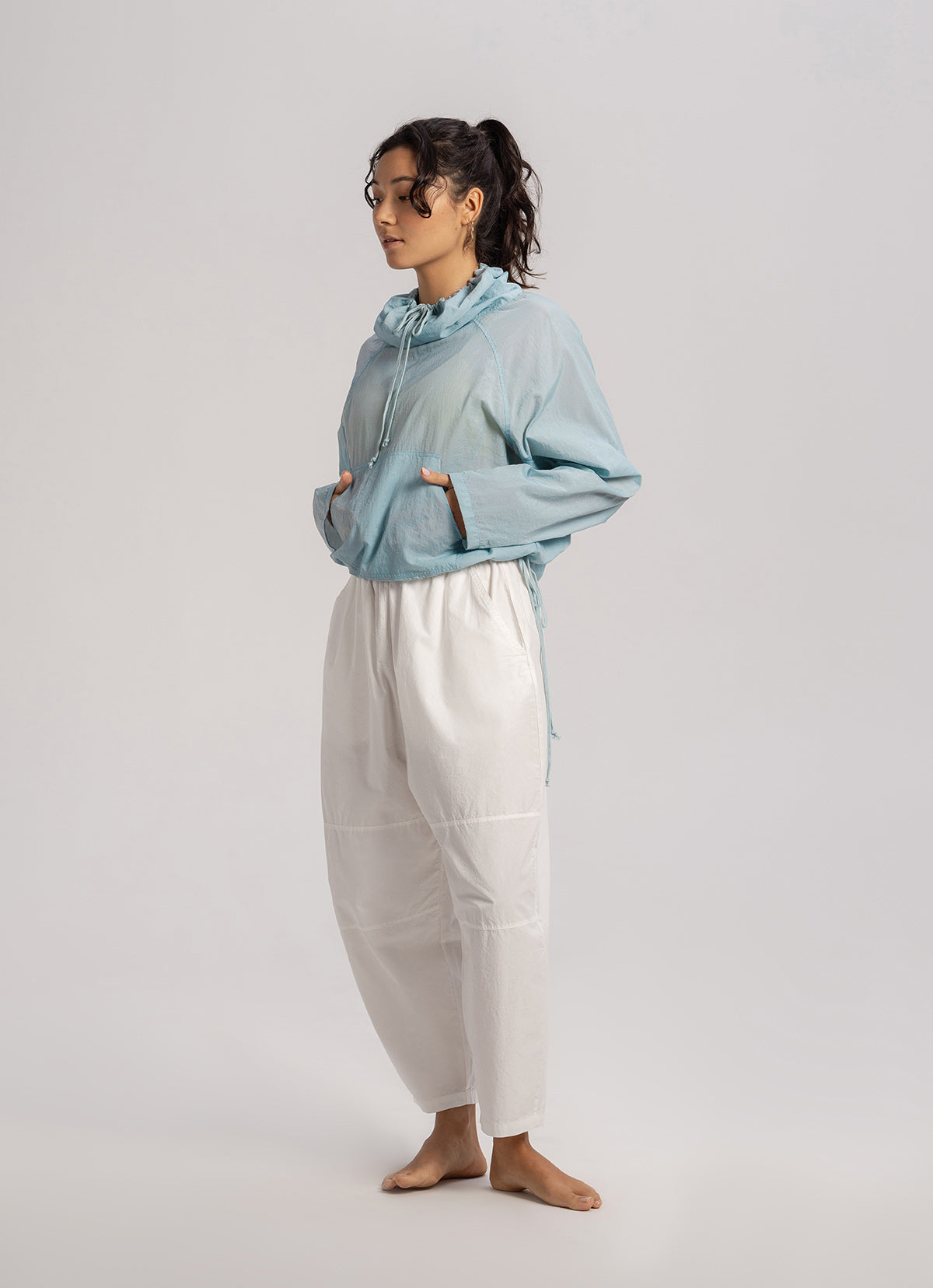 Sheer pocket Anorak_Celestial Blue