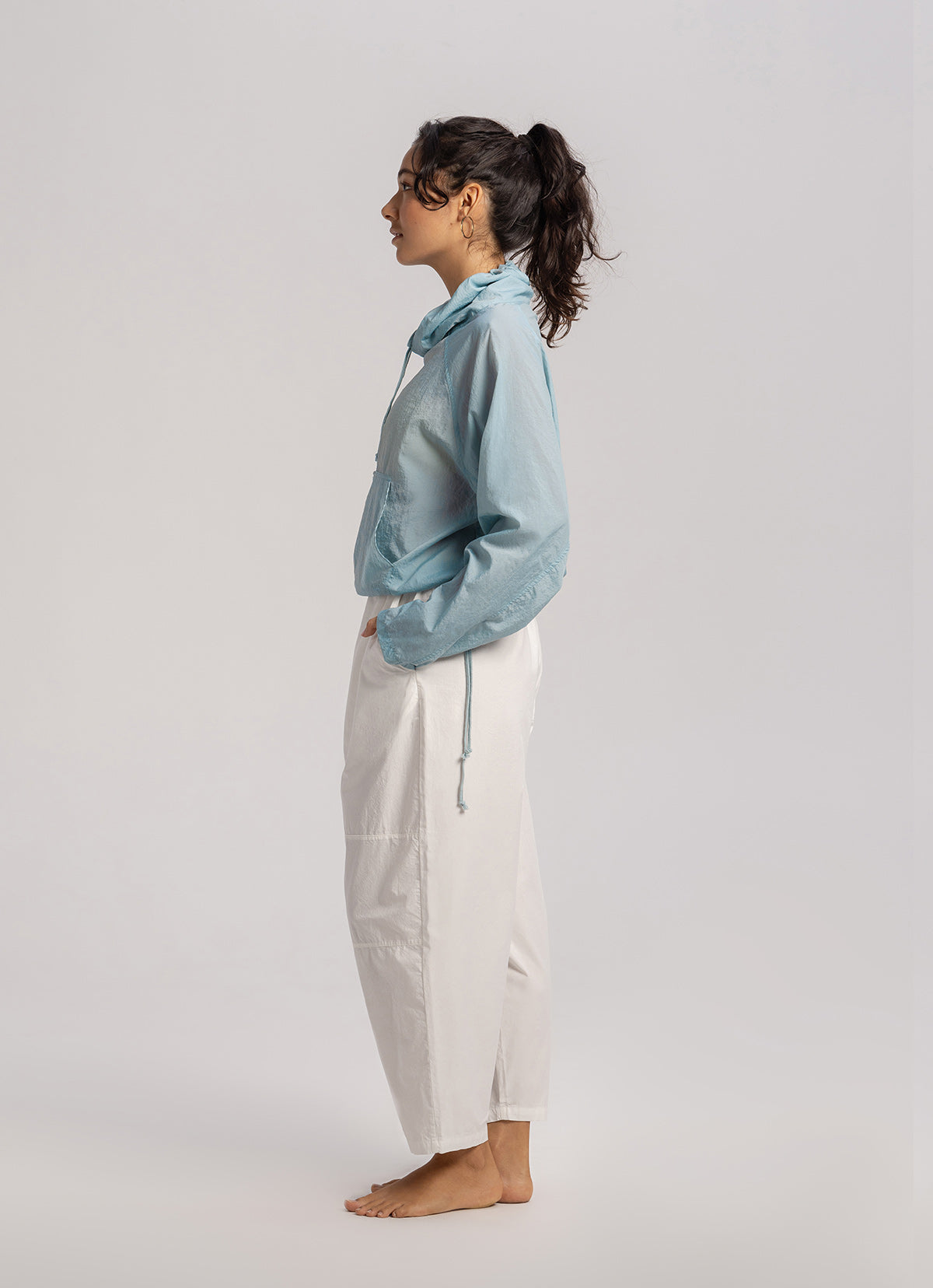 Sheer pocket Anorak_Celestial Blue