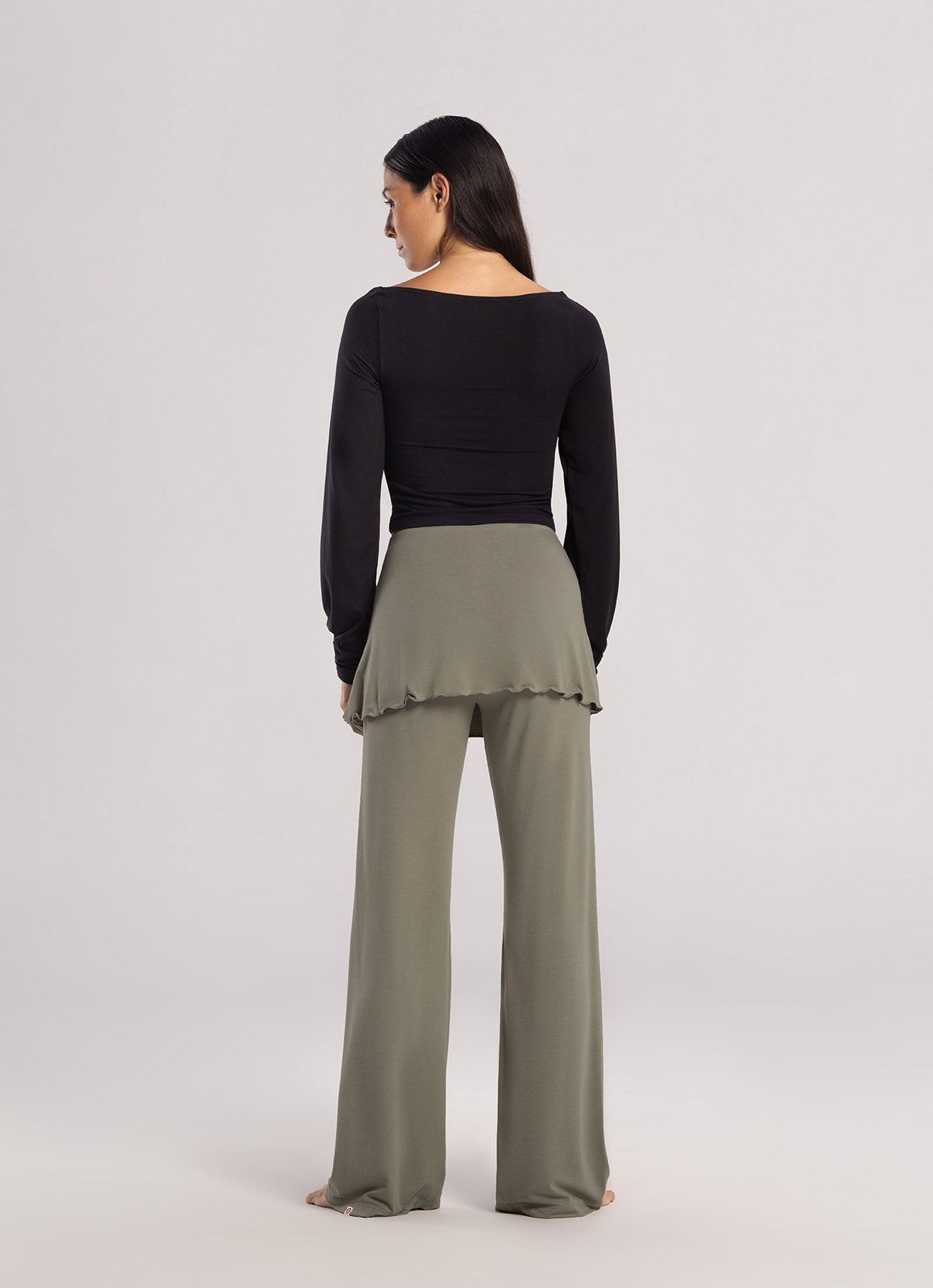 Layered bolero top_Black