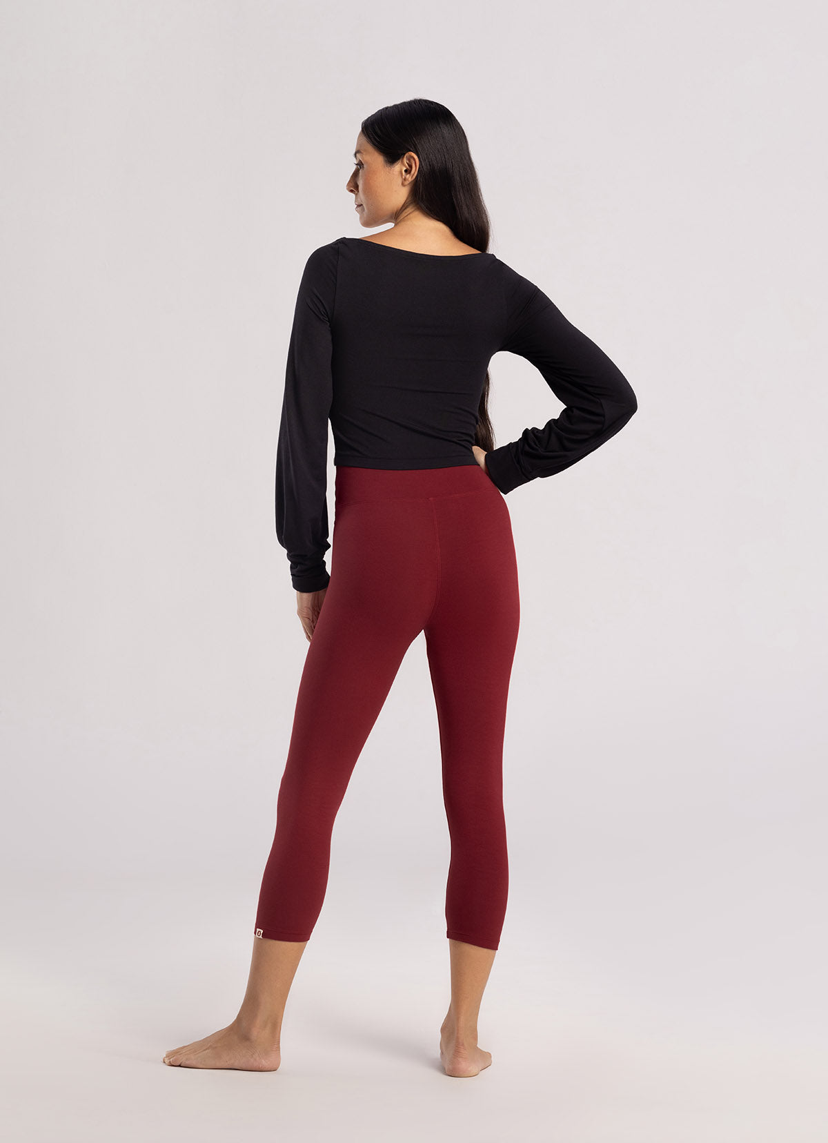 Layered bolero top_Black