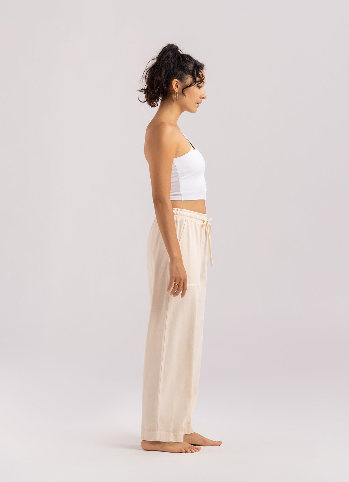 Tapered pants #2 (Unisex)_Beige