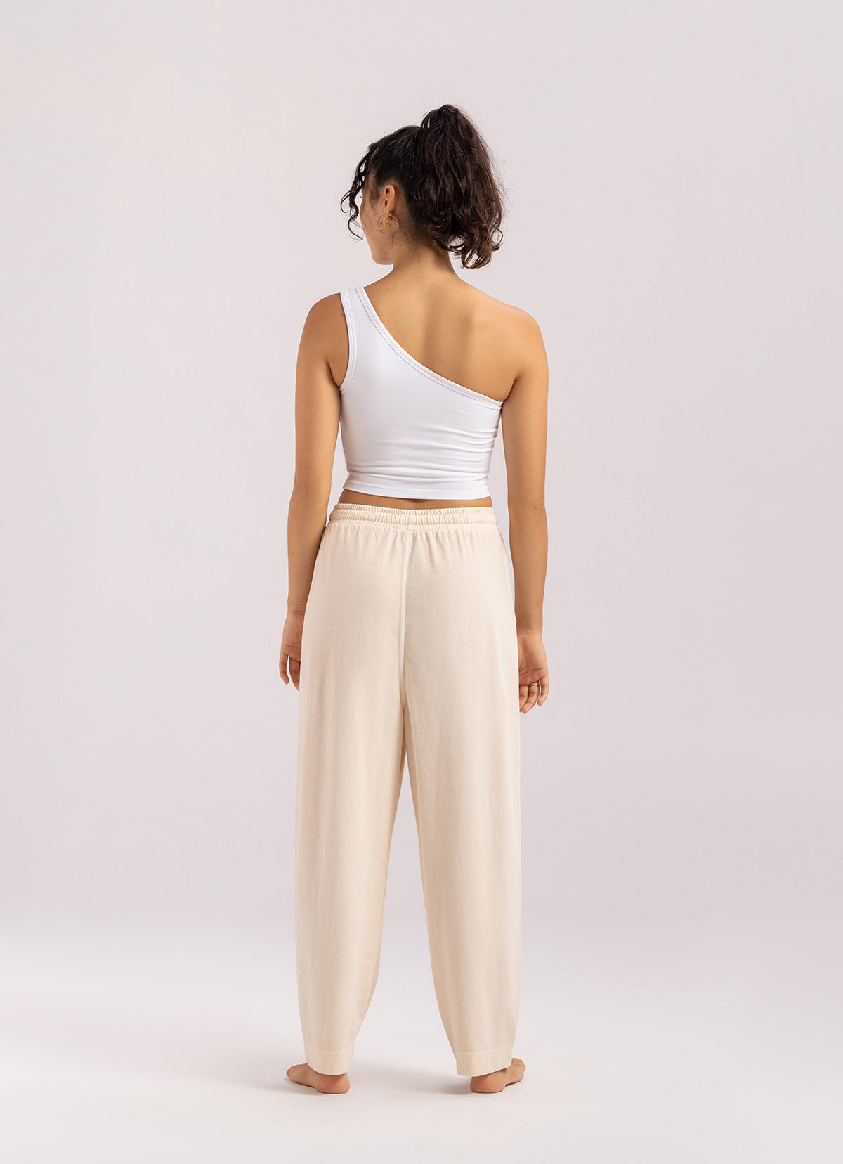 Tapered pants #2 (Unisex)_Beige