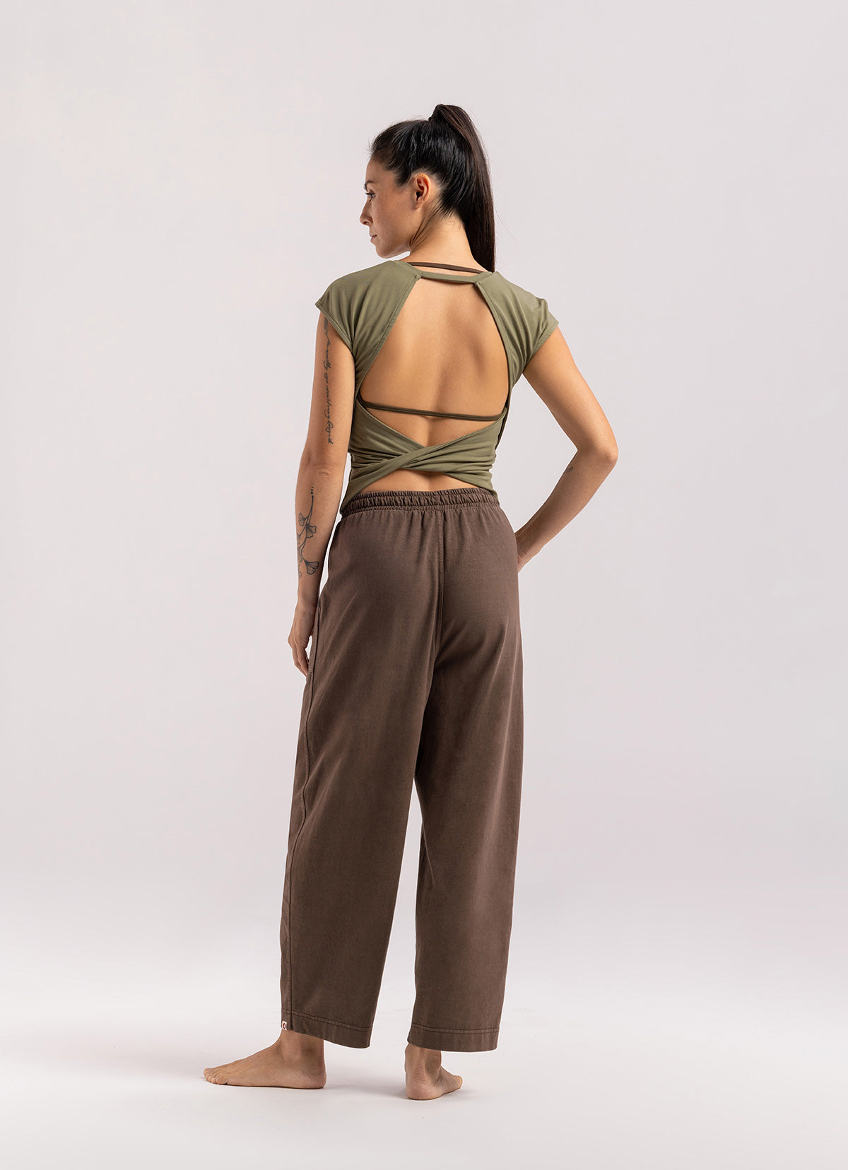 Dalam cap sleeve t-shirt_Khaki