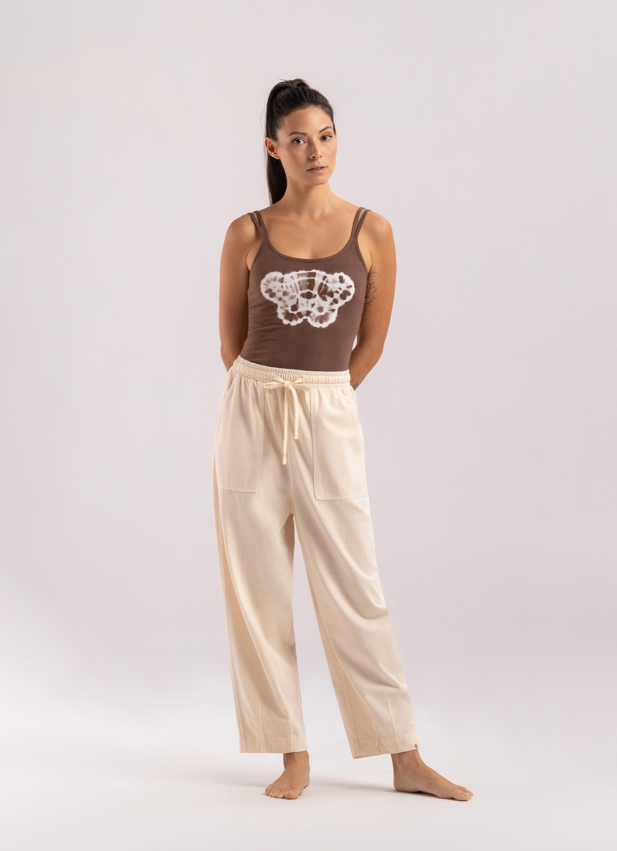 Tapered pants #2 (Unisex)_Beige