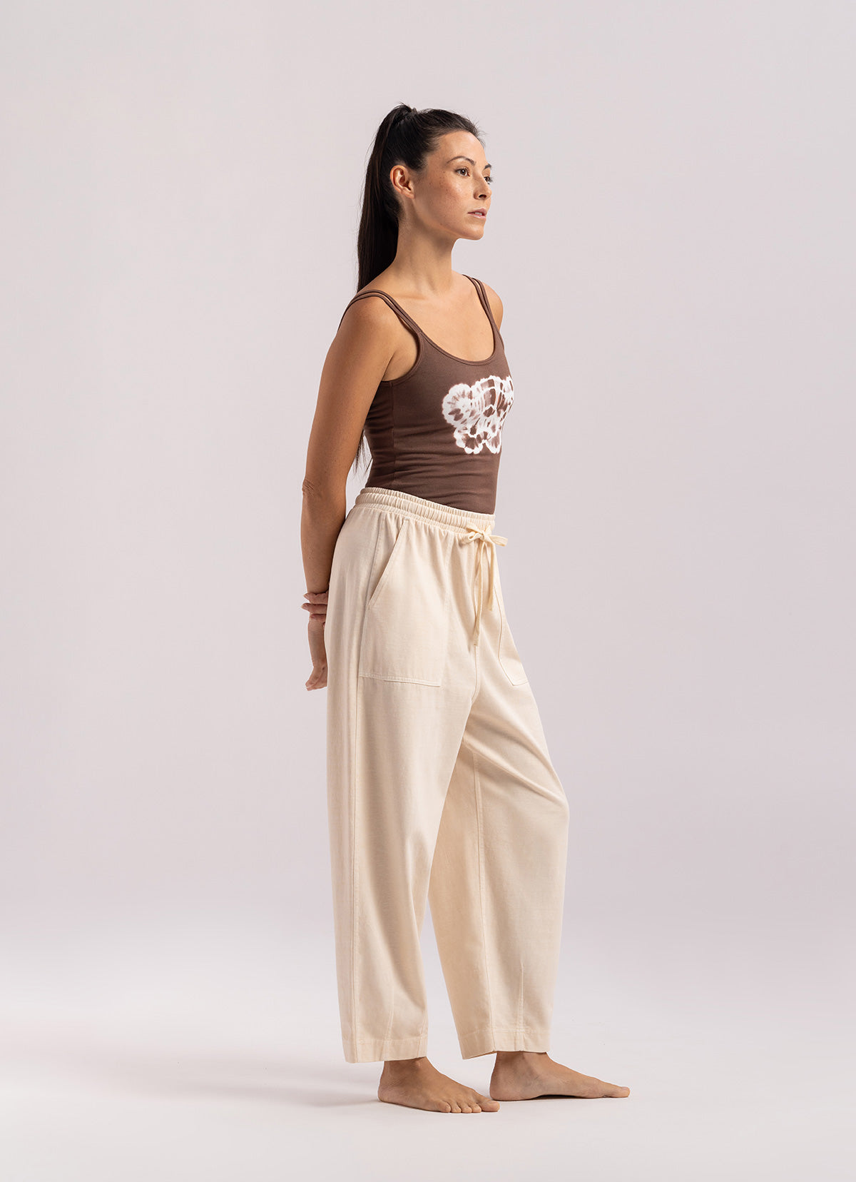 Tapered pants #2 (Unisex)_Beige