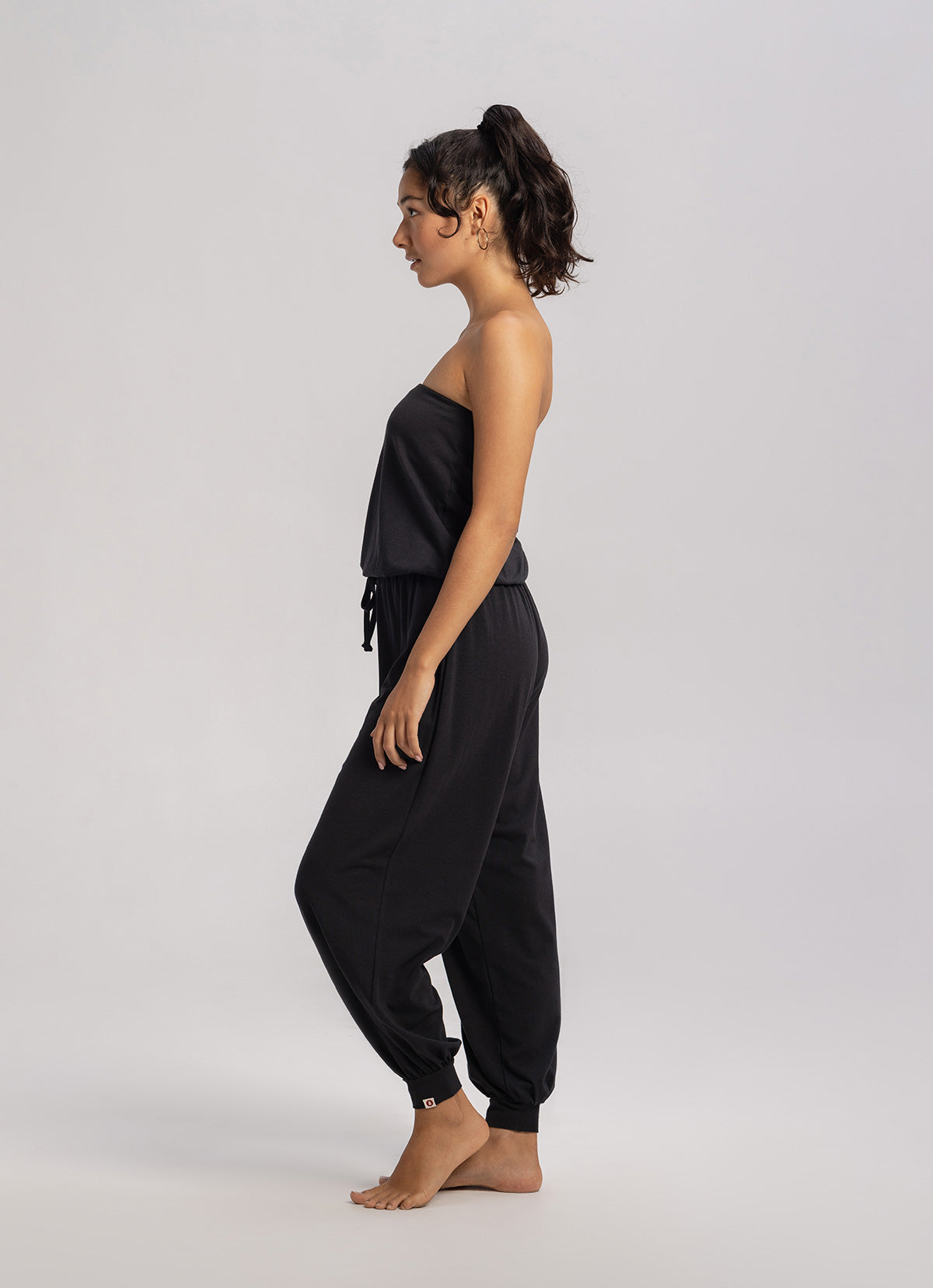 Simple tube jumpsuit_Black