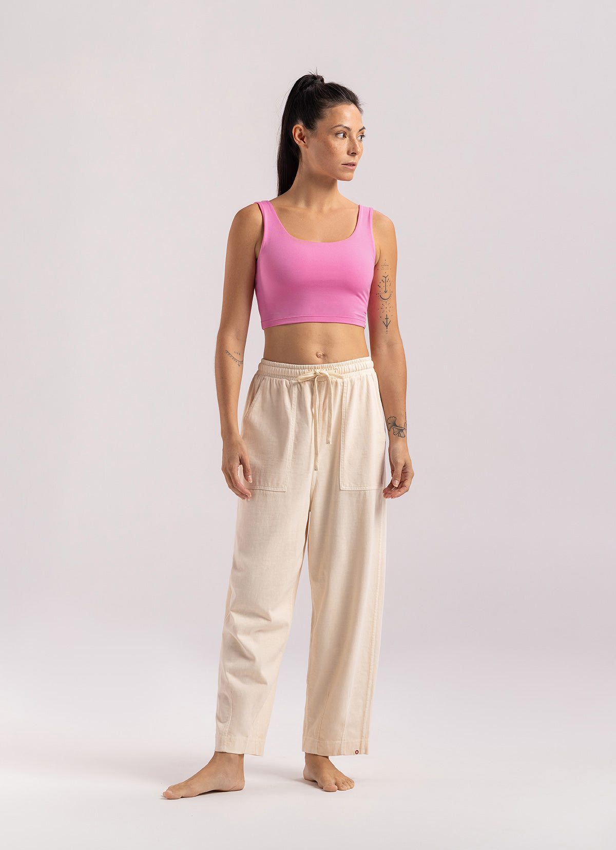 Tapered pants #2 (Unisex)_Beige