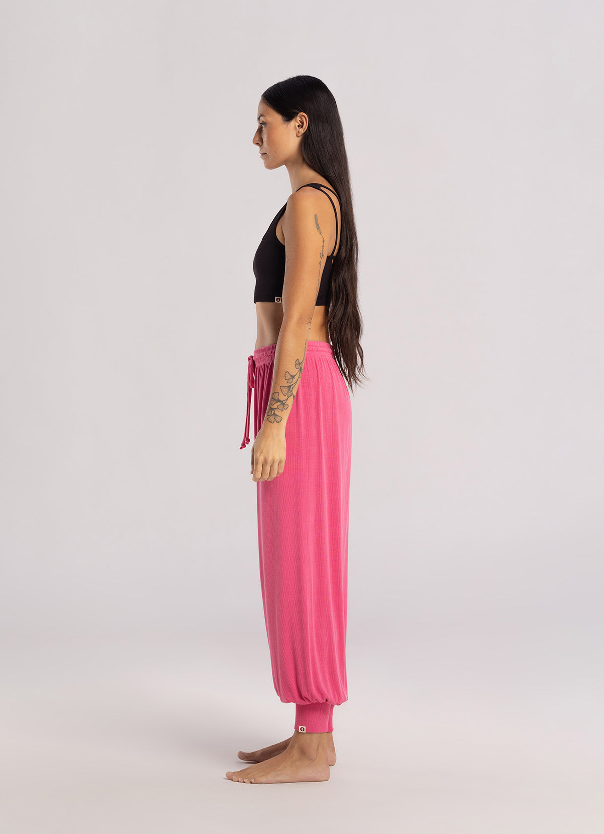 Square strap bra top_Black