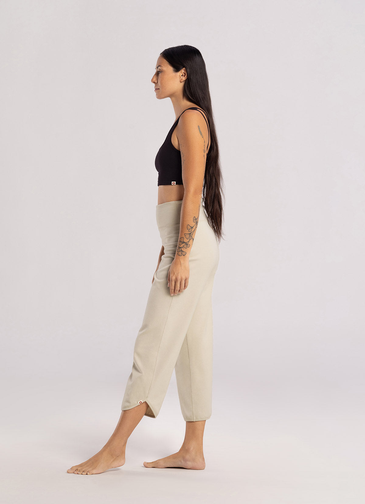 Square strap bra top_Black