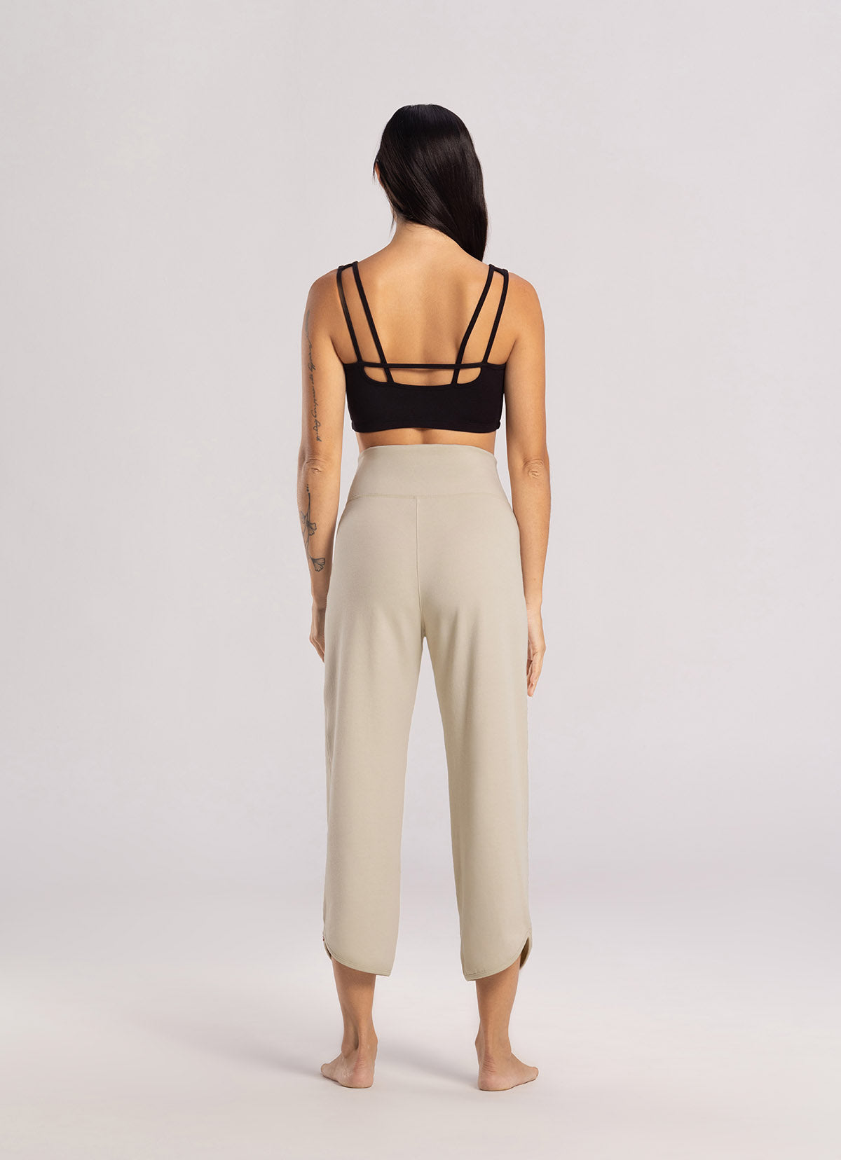 Square strap bra top_Black