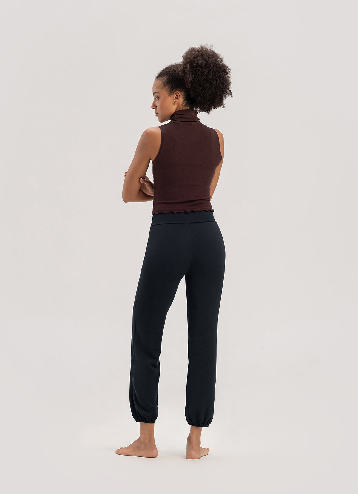 Simple pot leggings_Black