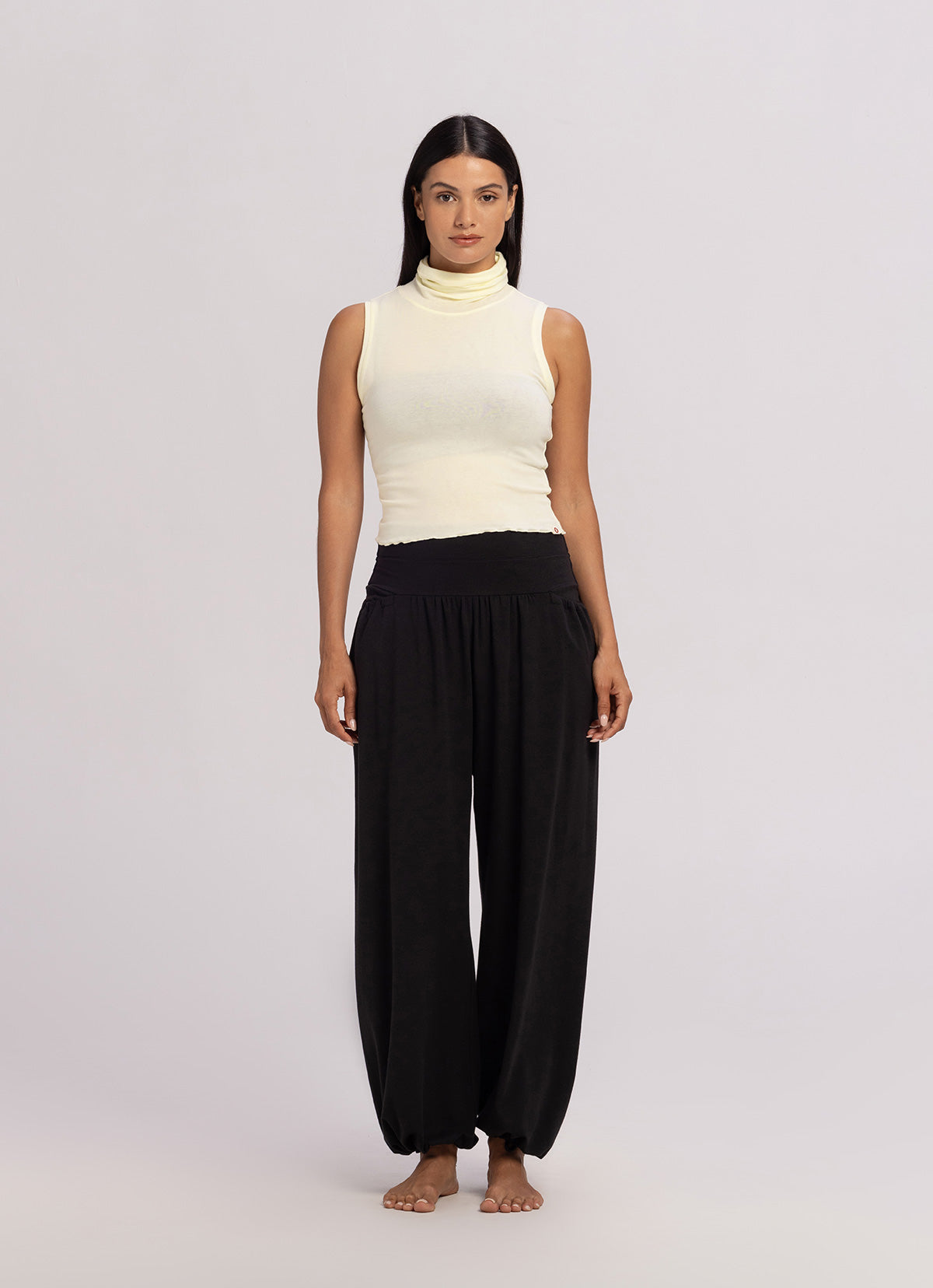 Soft turtleneck sleeveless_Afterglow