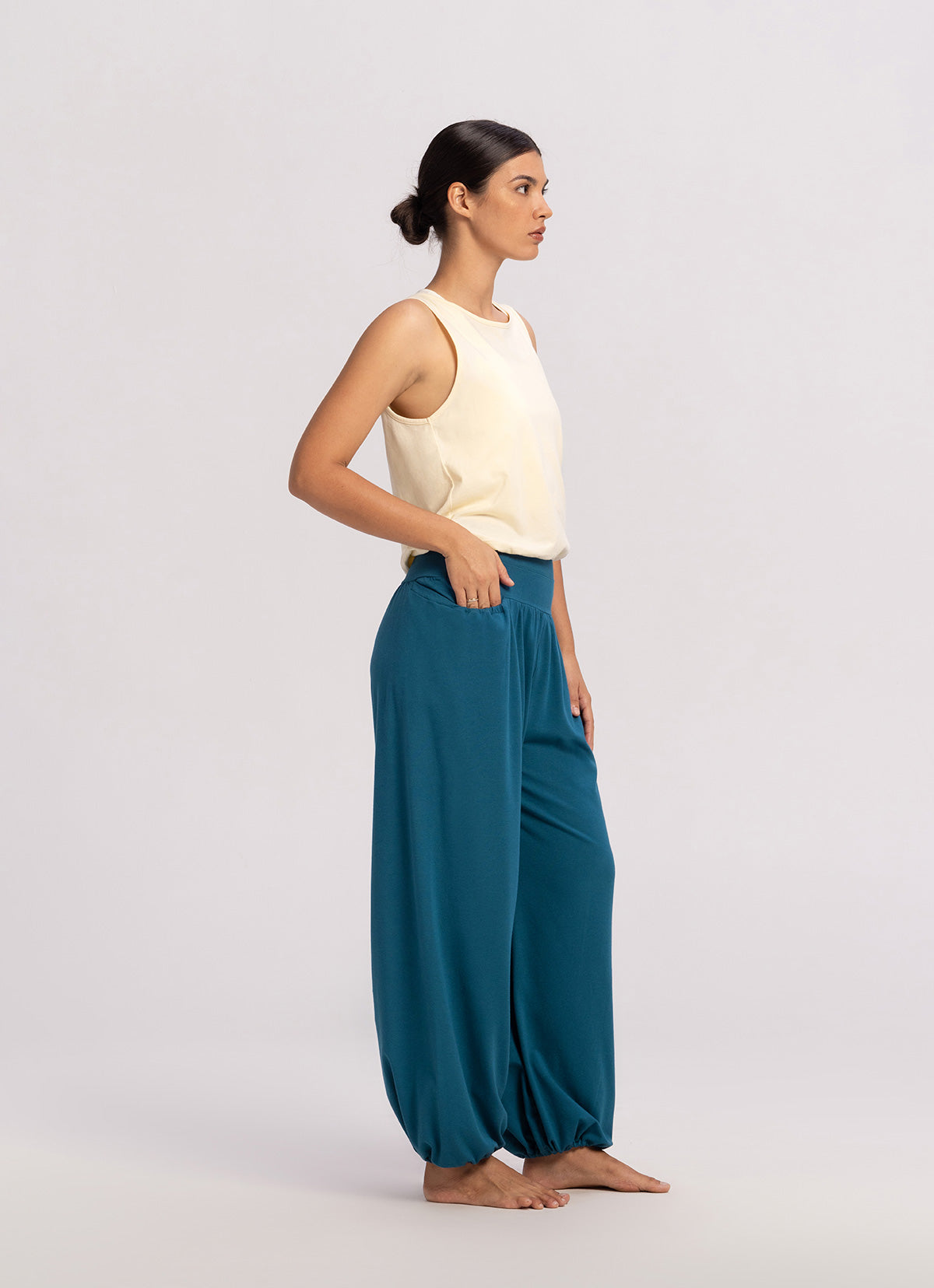 Melipat pants_Deep Turquoise