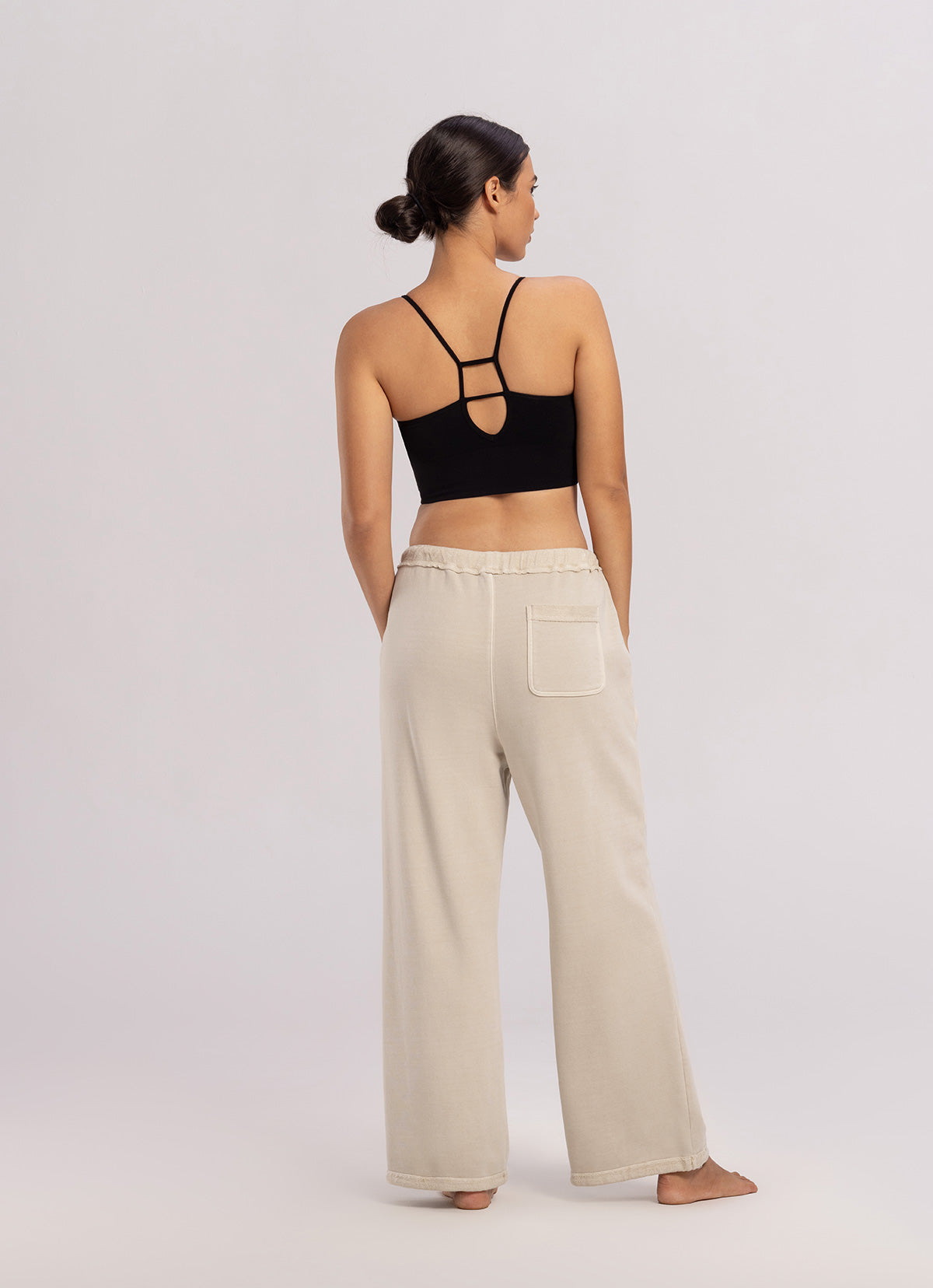 Loose sweat pants (Unisex)_Taupe