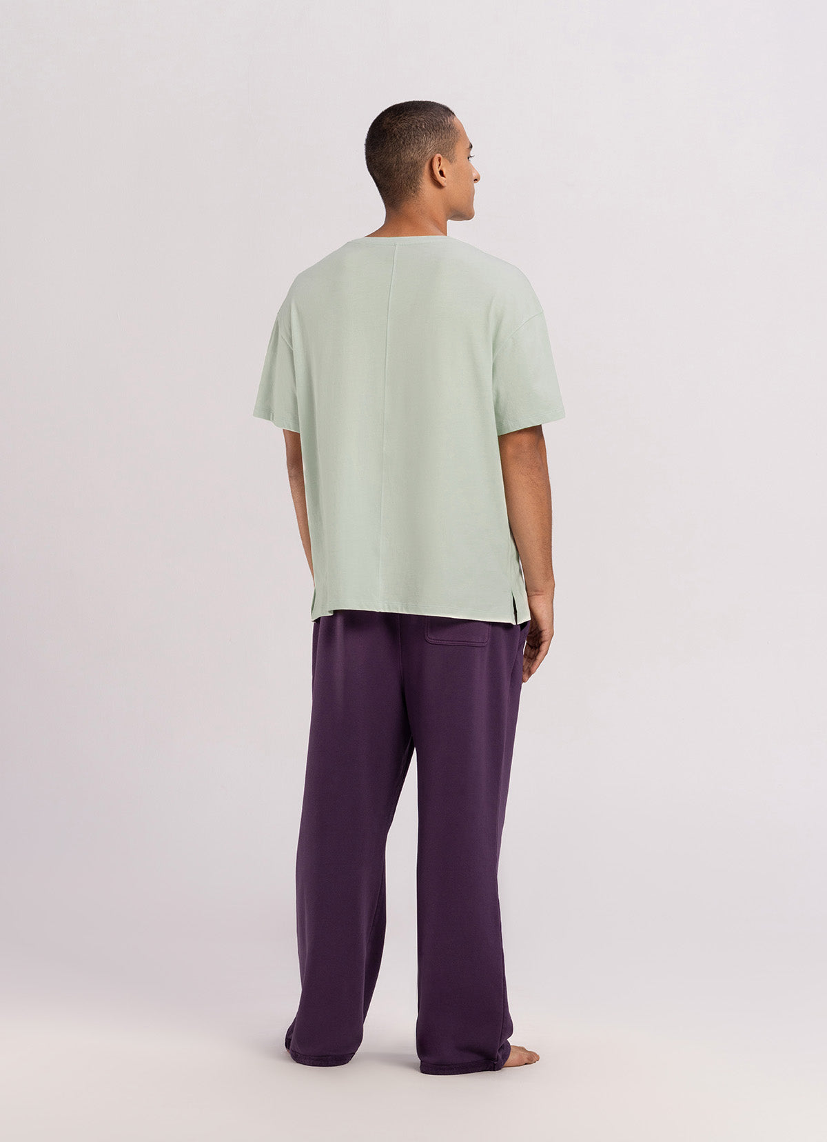 Loose sweat pants (Unisex)_Plum Perfect