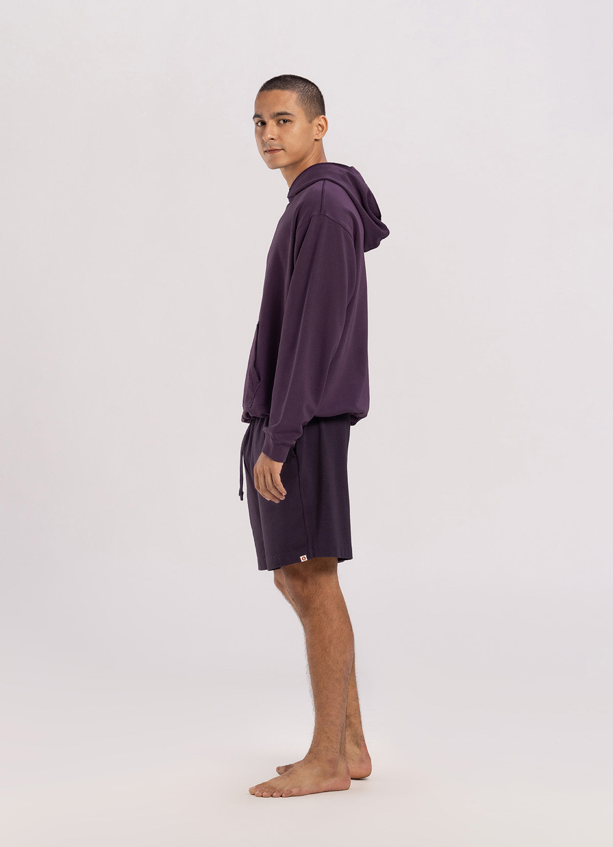 Loose string hoodie (Unisex)_Plum Perfect