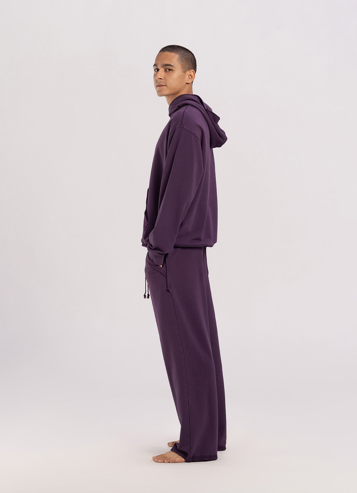 Loose sweat pants (Unisex)_Plum Perfect