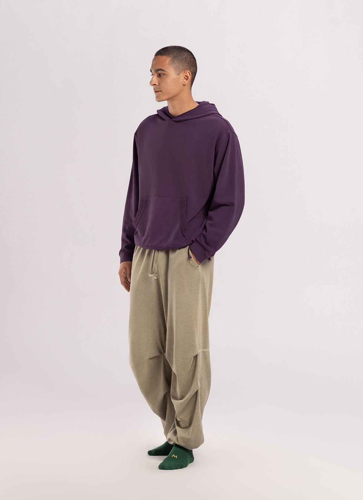 Loose string hoodie (Unisex)_Plum Perfect