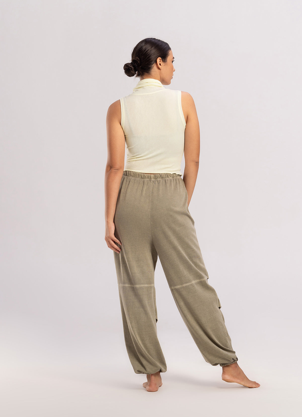 Soft turtleneck sleeveless_Afterglow