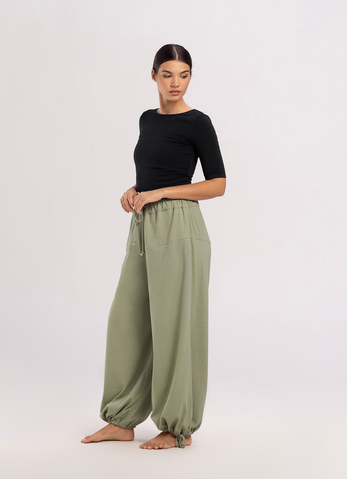 Horizon wide pants_Eucalyptus
