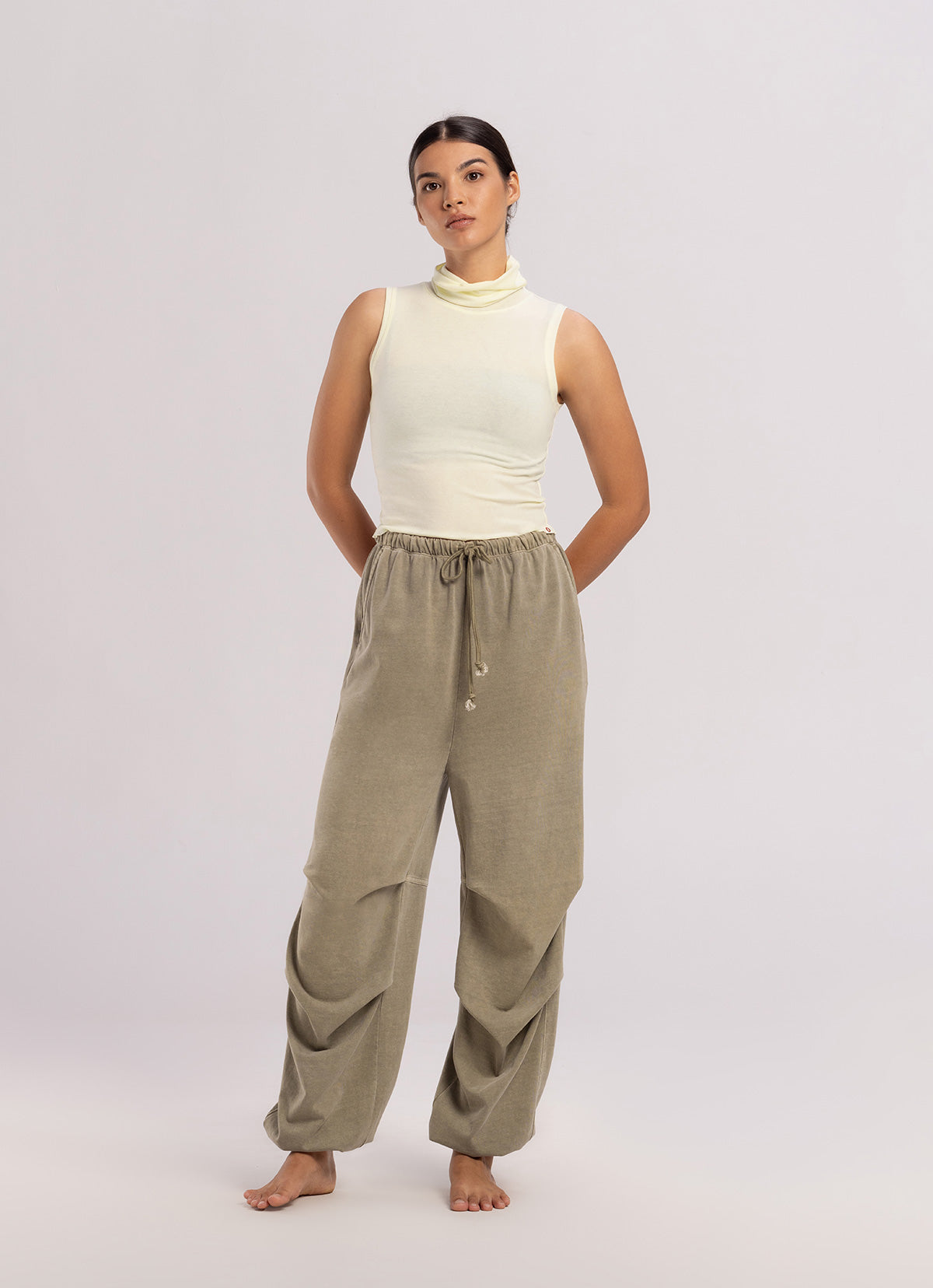 Soft turtleneck sleeveless_Afterglow