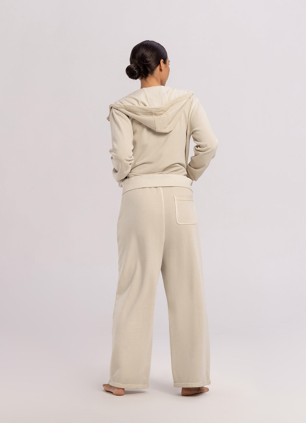 Loose sweat pants (Unisex)_Taupe